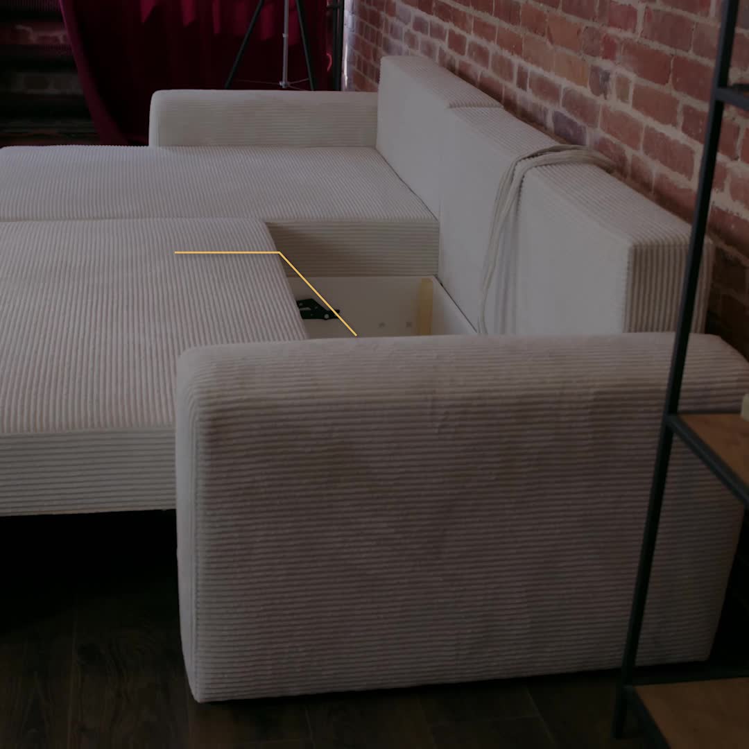 Kaiser Möbel Ecksofa mit Schlaffunktion L-förmiges Sofa Produktbild-Vorschau 7