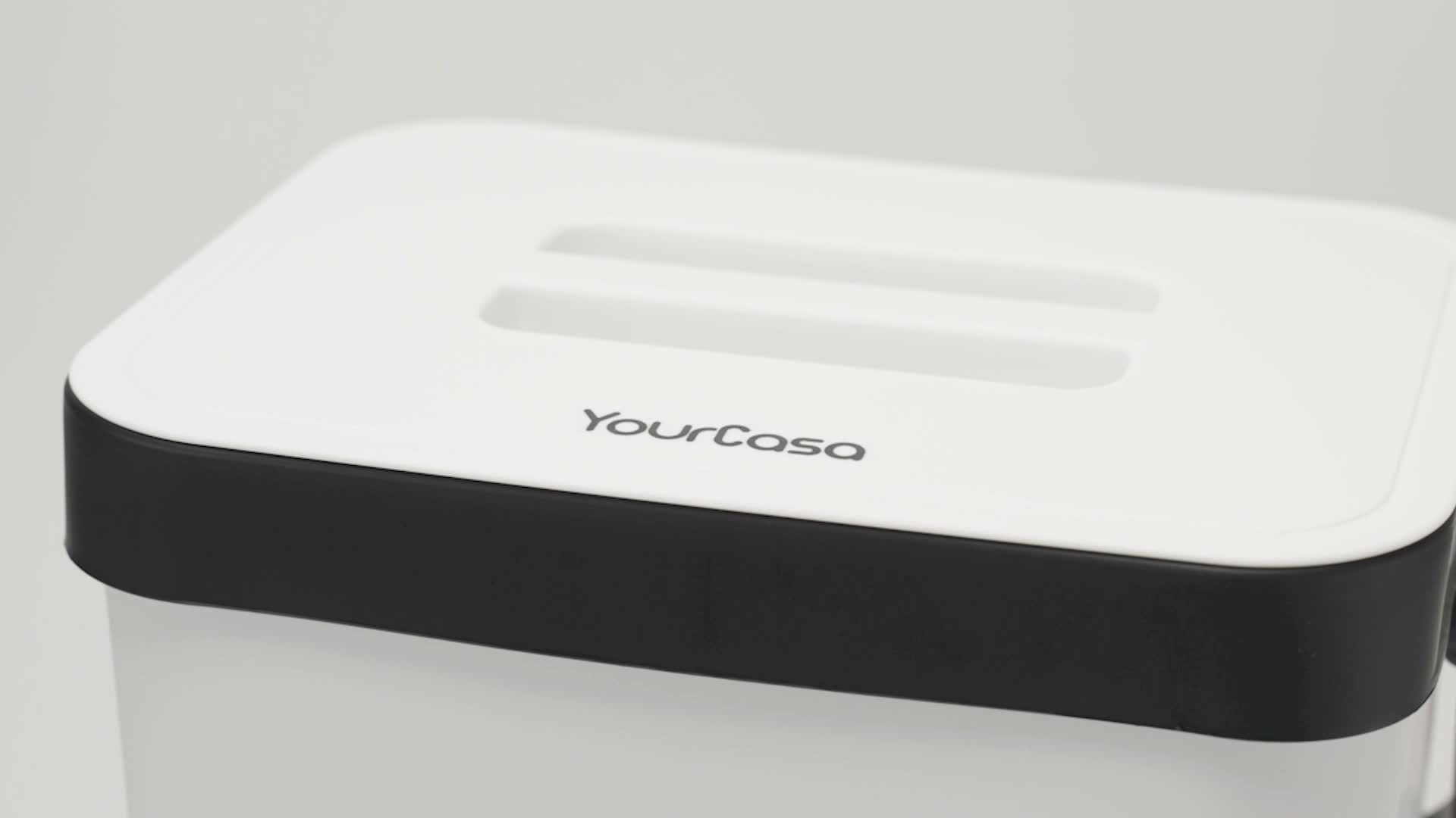 YourCasa 7L Biomülleimer mit Halterung und Sieb für Küche - Produktbild-Vorschau 7