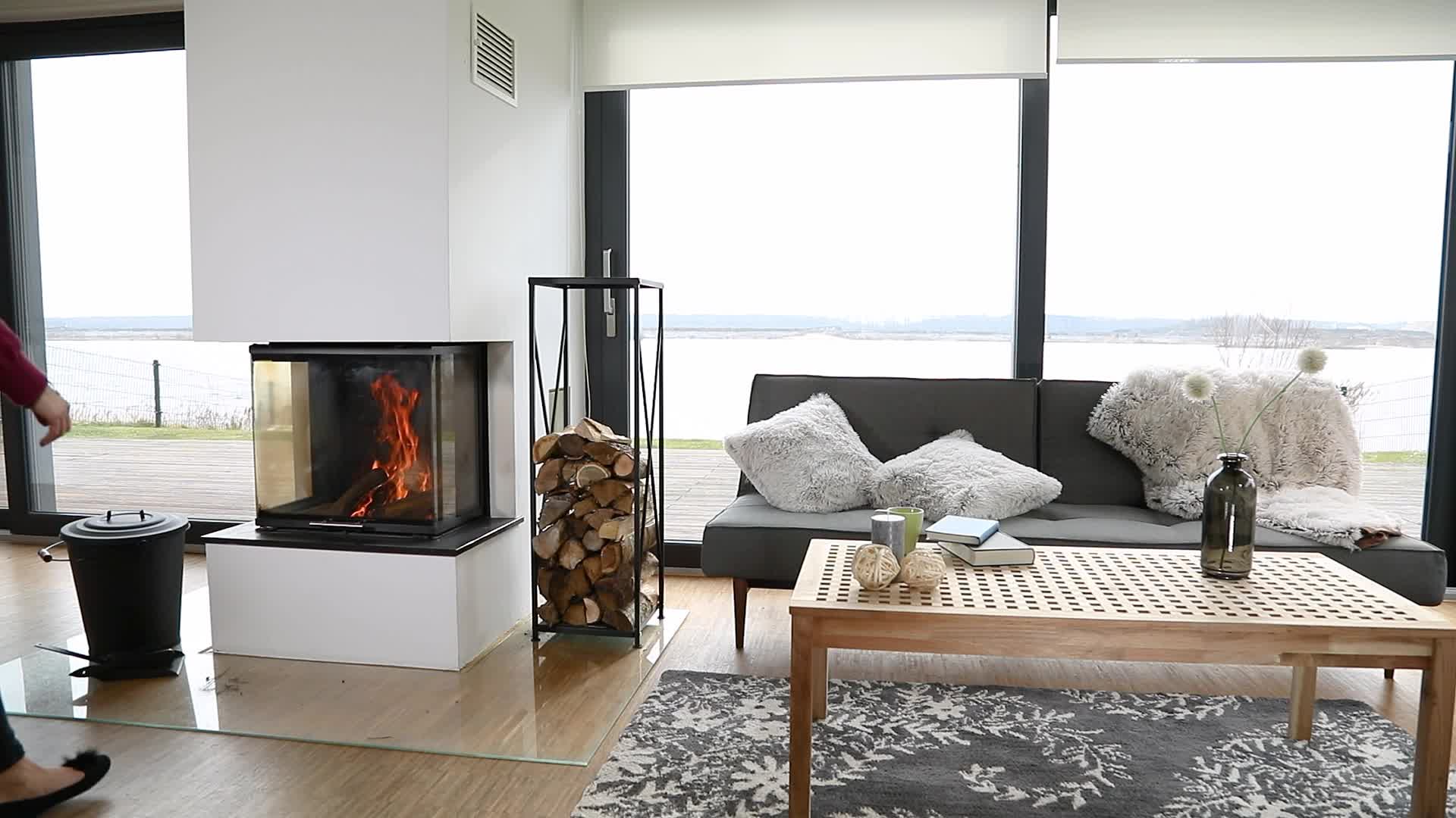 Relaxdays Kaminholzregal aus Stahl, pulverbeschichtetes Produktbild-Vorschau 7