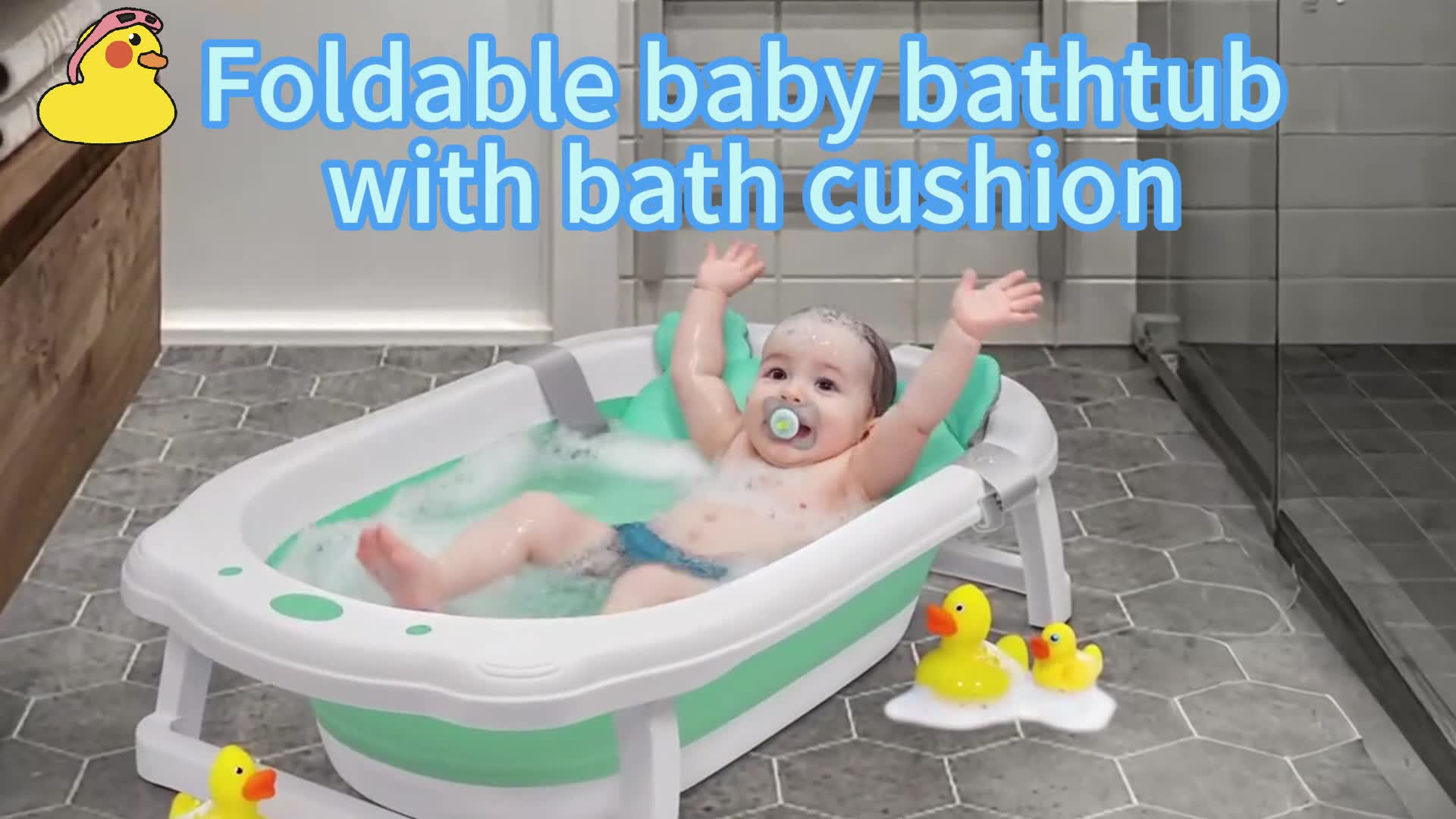 XMTECH Detská vanička s rámom 68 cm - Detská vanička Náhľad obrázku produktu 7