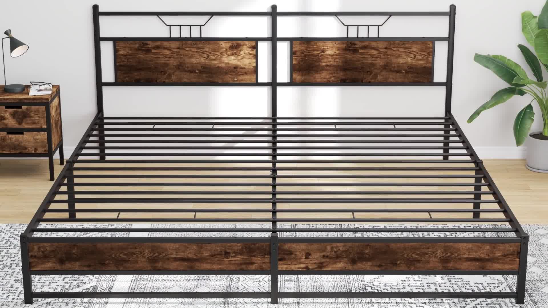 vidaXL Bettgestell ohne Matratze Räuchereiche 160x200 cm Produktbild-Vorschau 7