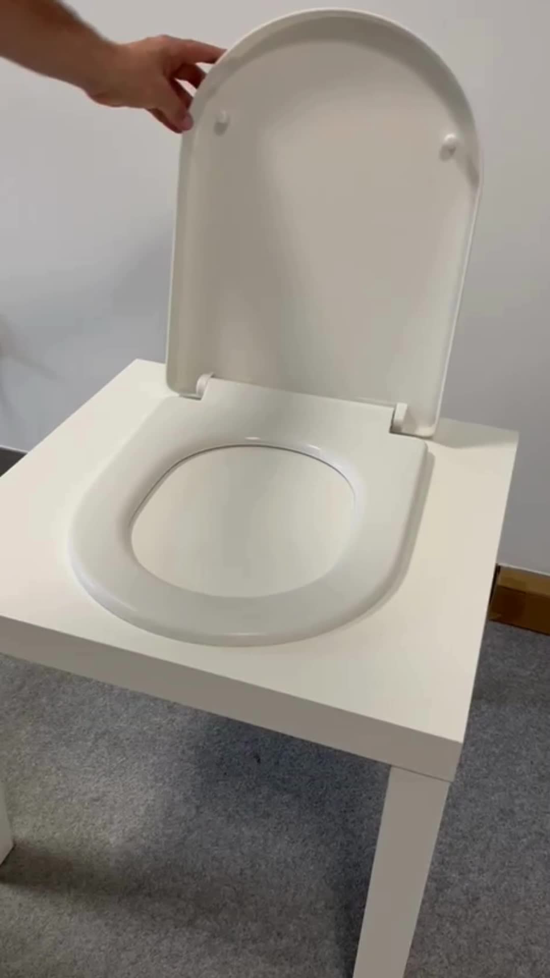 WC-Sitz mit Softclose, Toilettensitz mit Absenkautomatik, Produktbild-Vorschau 7