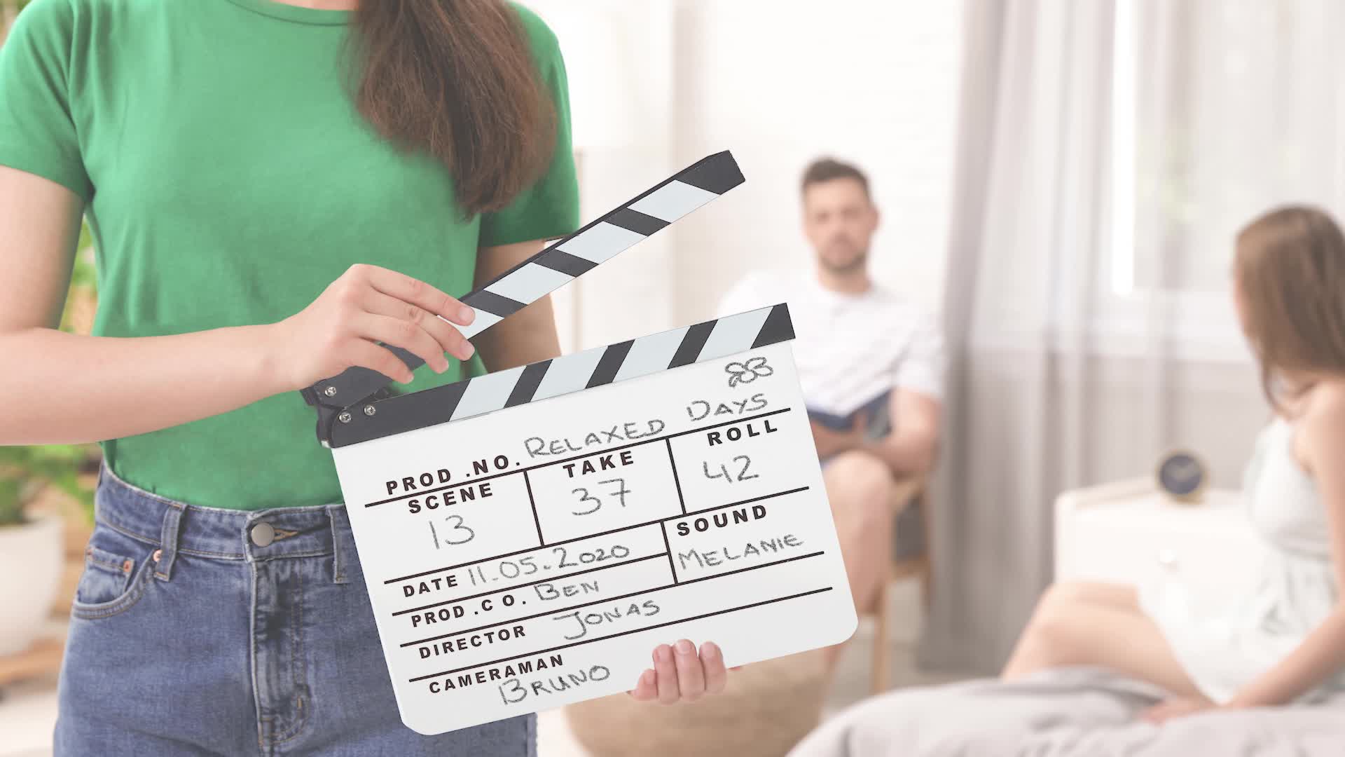 10 x Filmklappe Holz, Regieklappe zum Beschriften, Produktbild-Vorschau 7