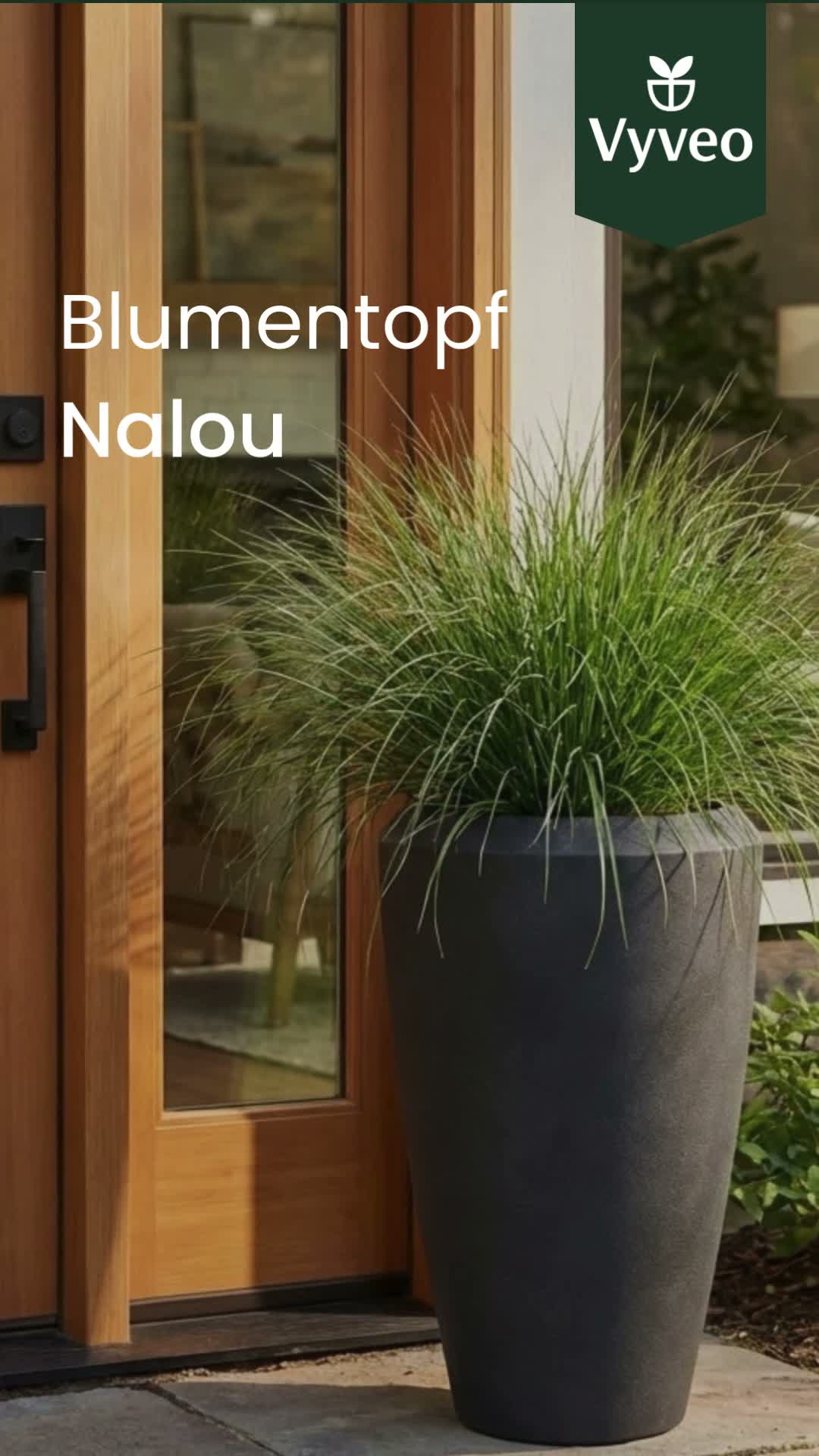 Vyveo - Vase Nalou - Schwarz - 44x70 Produktbild-Vorschau 7