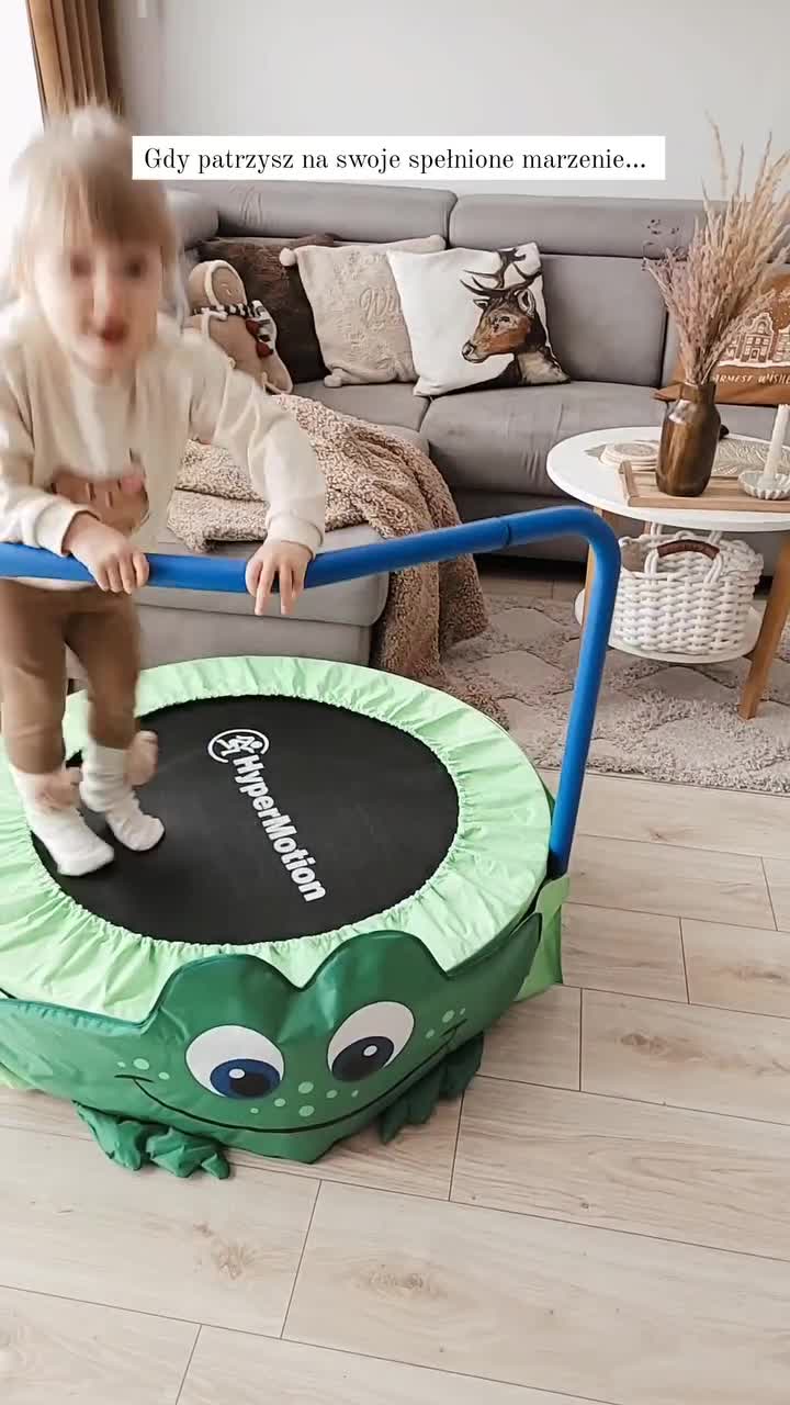 Żabka - mini trampolina dla dzieci - z rączką - 91cm -  do Podgląd zdjęcia produktu 7