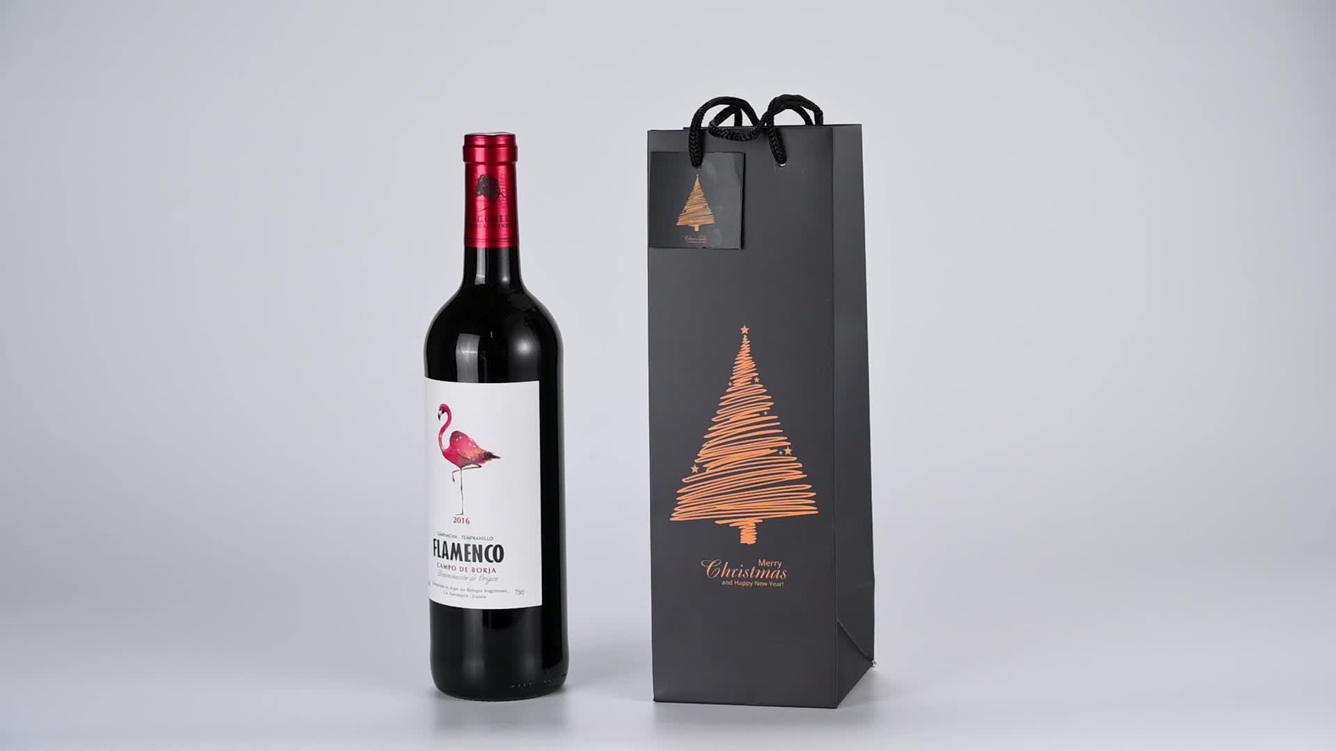 12x XXL Flaschentüten Weihnachtstaschen Bottle Bag Flaschen Produktbild-Vorschau 7