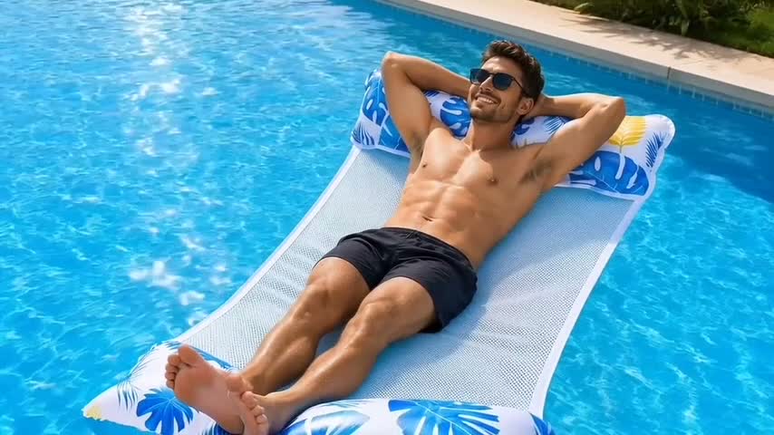 Luftmatratze Pool aufblasbar – Wasserhängematte & Produktbild-Vorschau 6