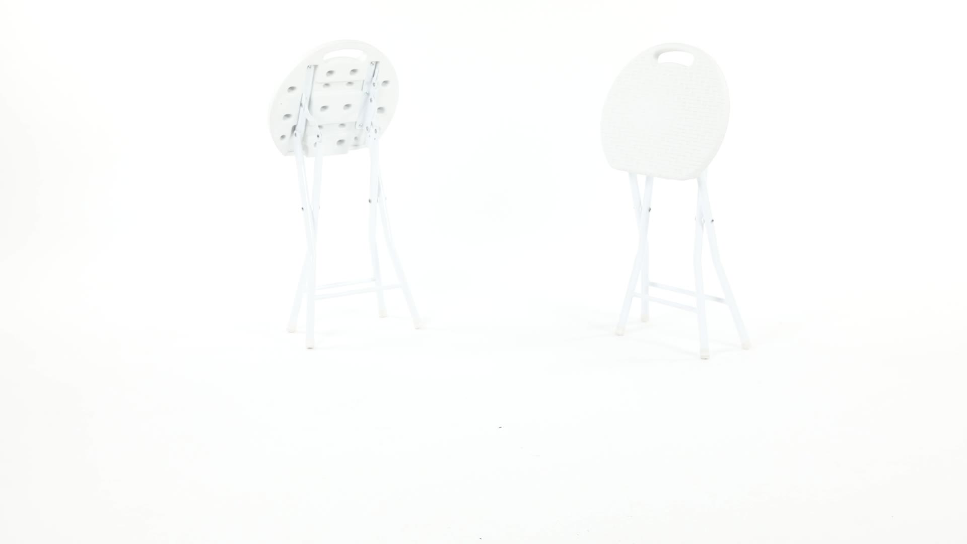 Relaxdays Klapphocker BASTIAN rund, 2 Stk. Faltbar, Produktbild-Vorschau 7