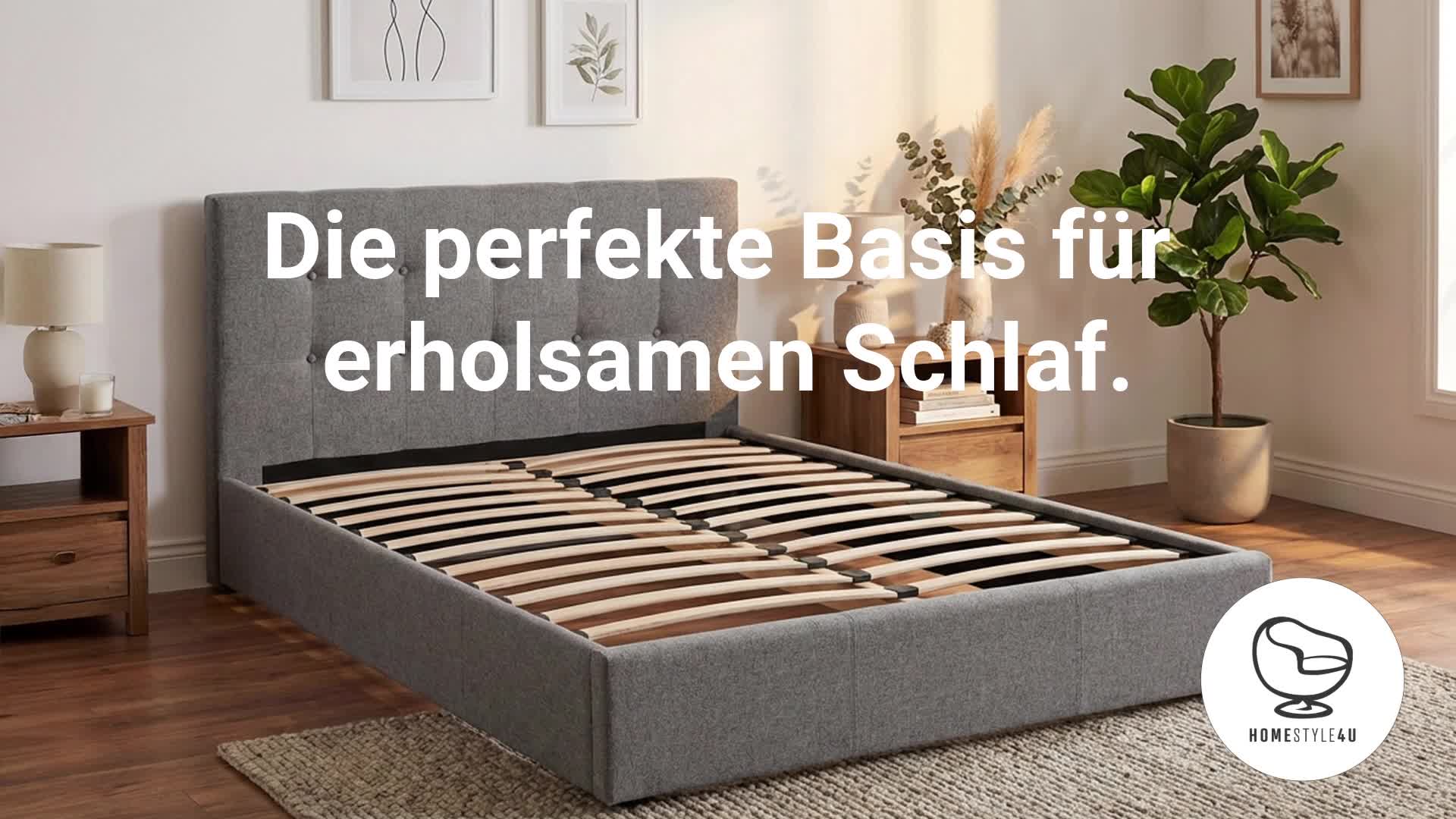 Homestyle4u Lattenrost 120x200 cm Lattenrahmen 24 Latten Produktbild-Vorschau 7