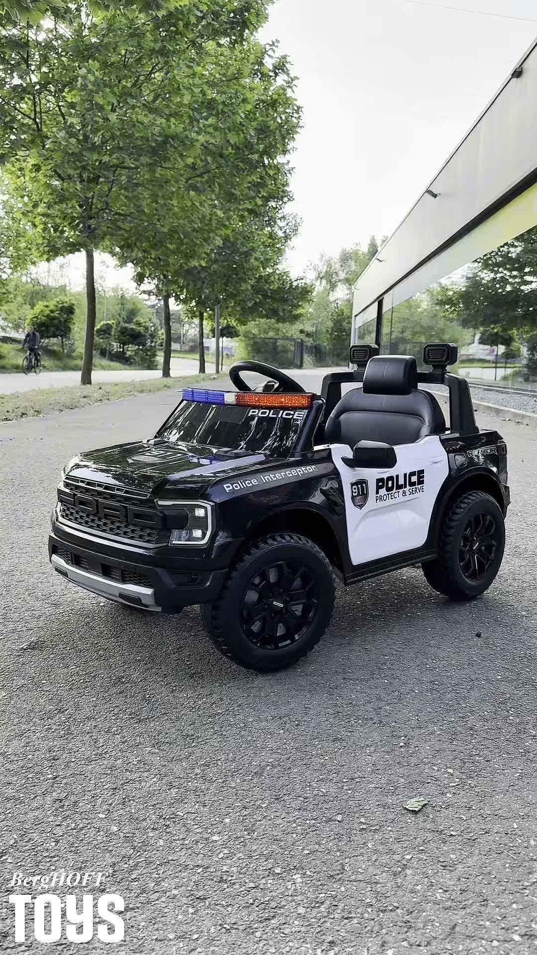 Ford Raptor Polizei Kinder Elektroauto 12V (1–5 Jahre) – Produktbild-Vorschau 7