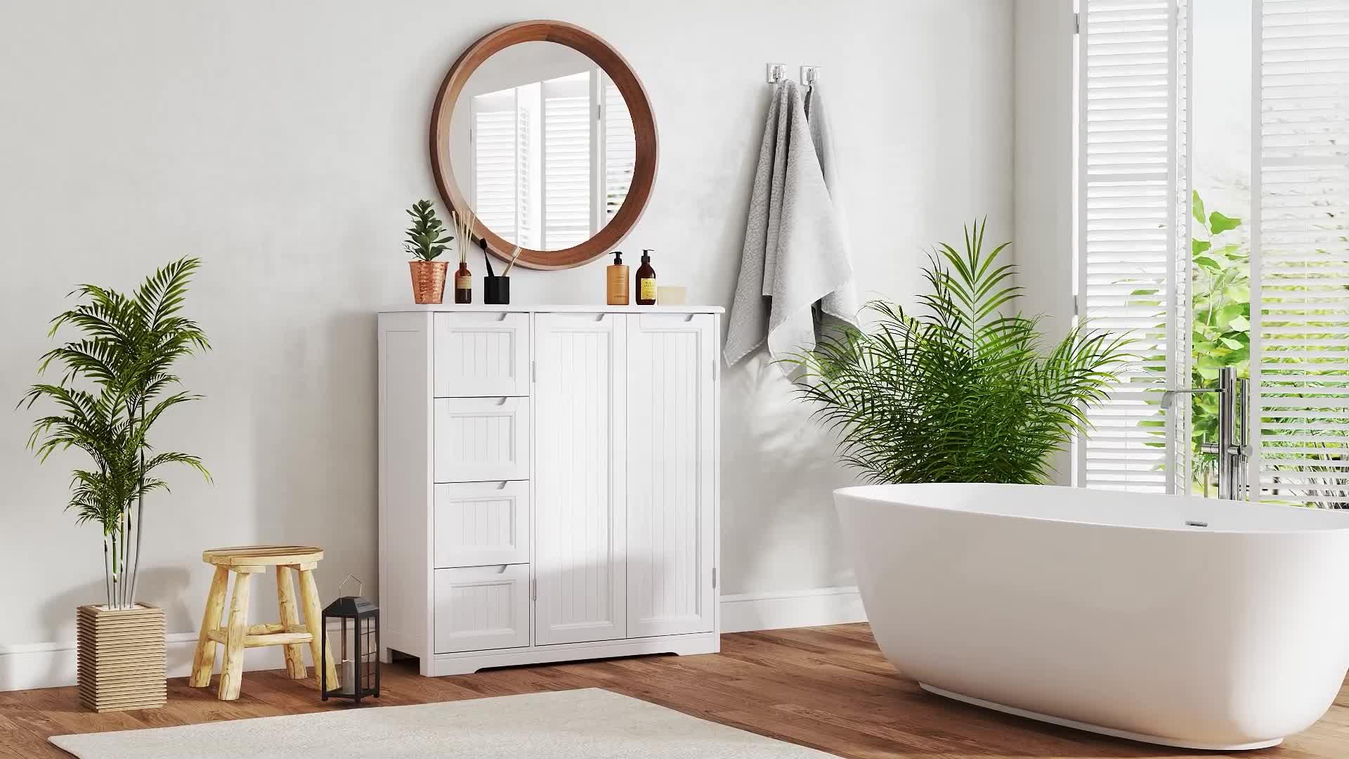 BEALIFE AP67 Badezimmerschrank 81x30x83 cm | wasserdicht | Produktbild-Vorschau 7