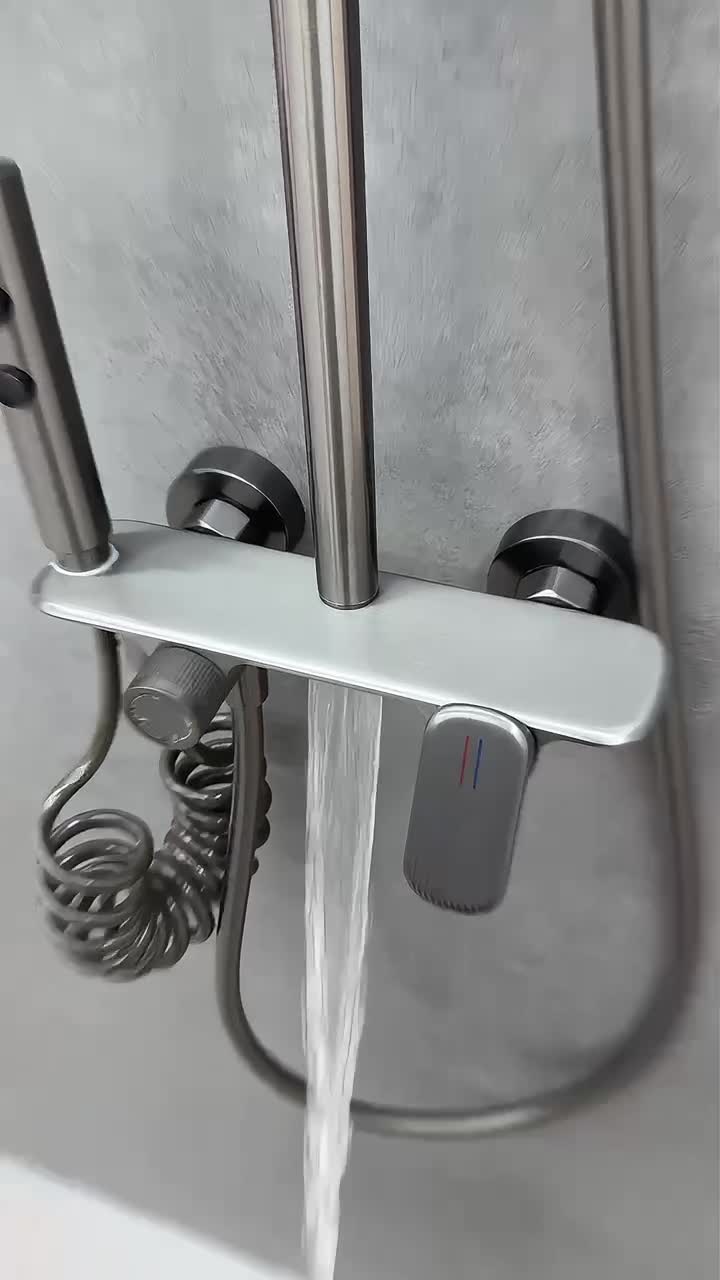 AQUANOBLE Duschsystem aus Messing mit Thermostat, 4 Produktbild-Vorschau 7