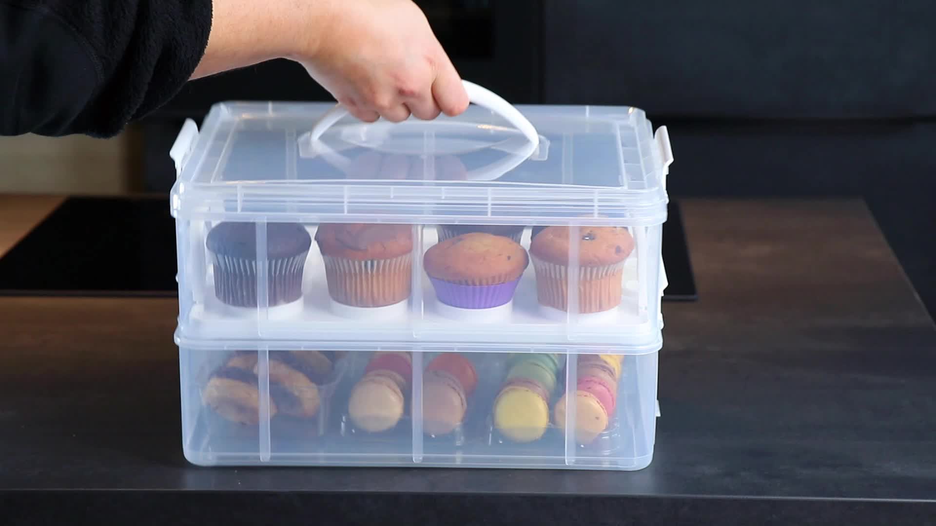 Intirilife Transportbox Behälter für Kuchen und Cupcakes 2 Produktbild-Vorschau 7
