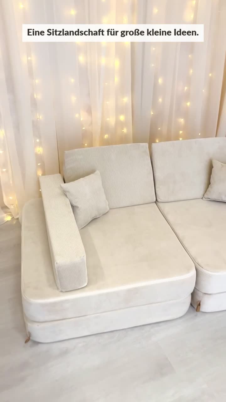 Bequemes modulares Kinder-Sofa im skandinavischen Stil Produktbild-Vorschau 7