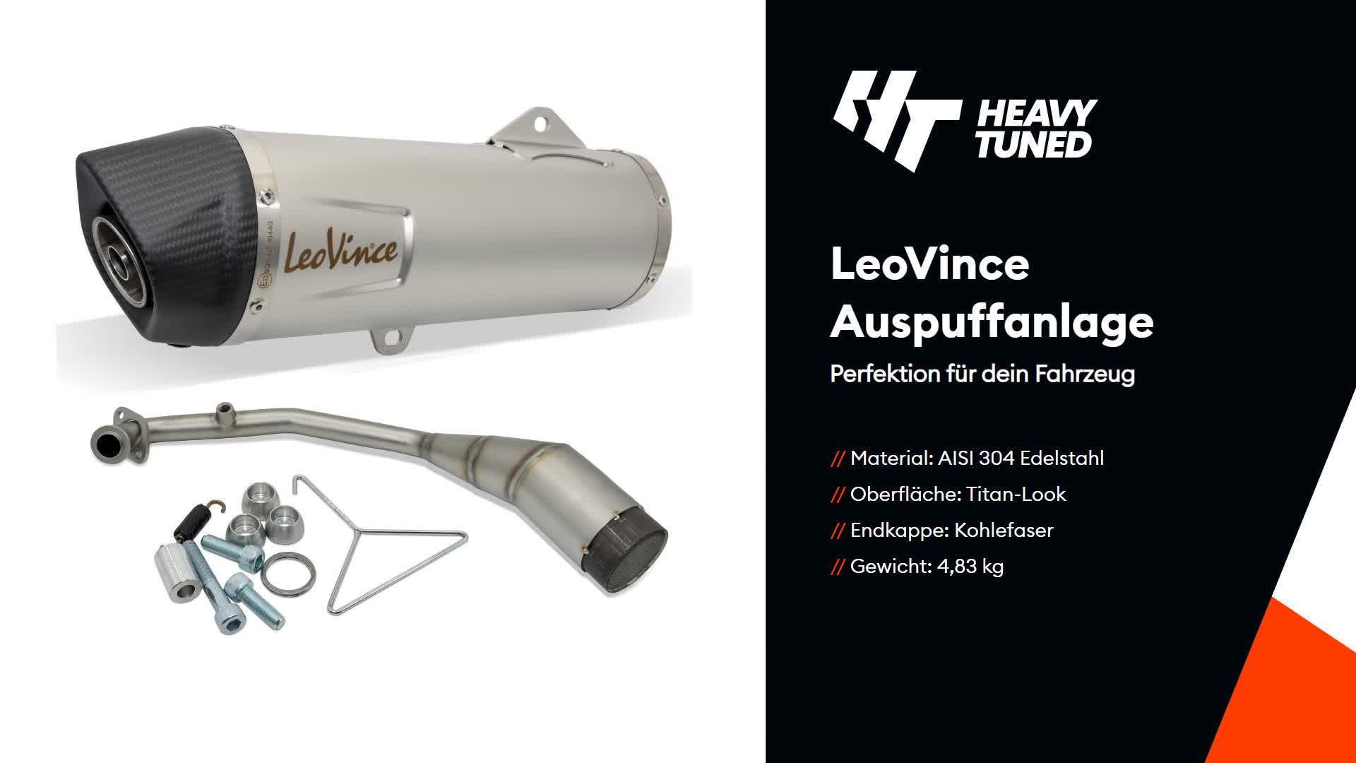 LeoVince LV One Evo Komplettauspuff Edelstahl genehmigt für Produktbild-Vorschau 7