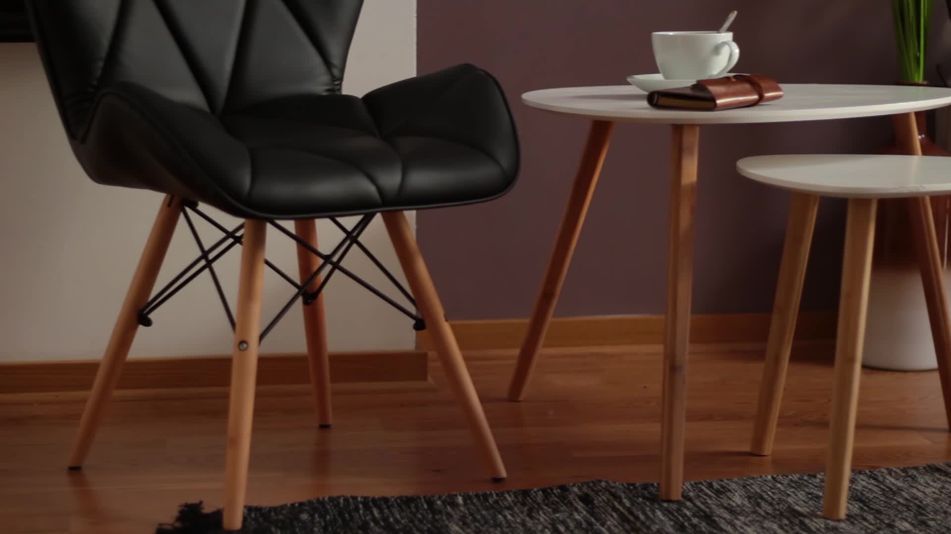 Relaxdays Satztisch 2er Set, platzsparende Beistelltische Produktbild-Vorschau 7