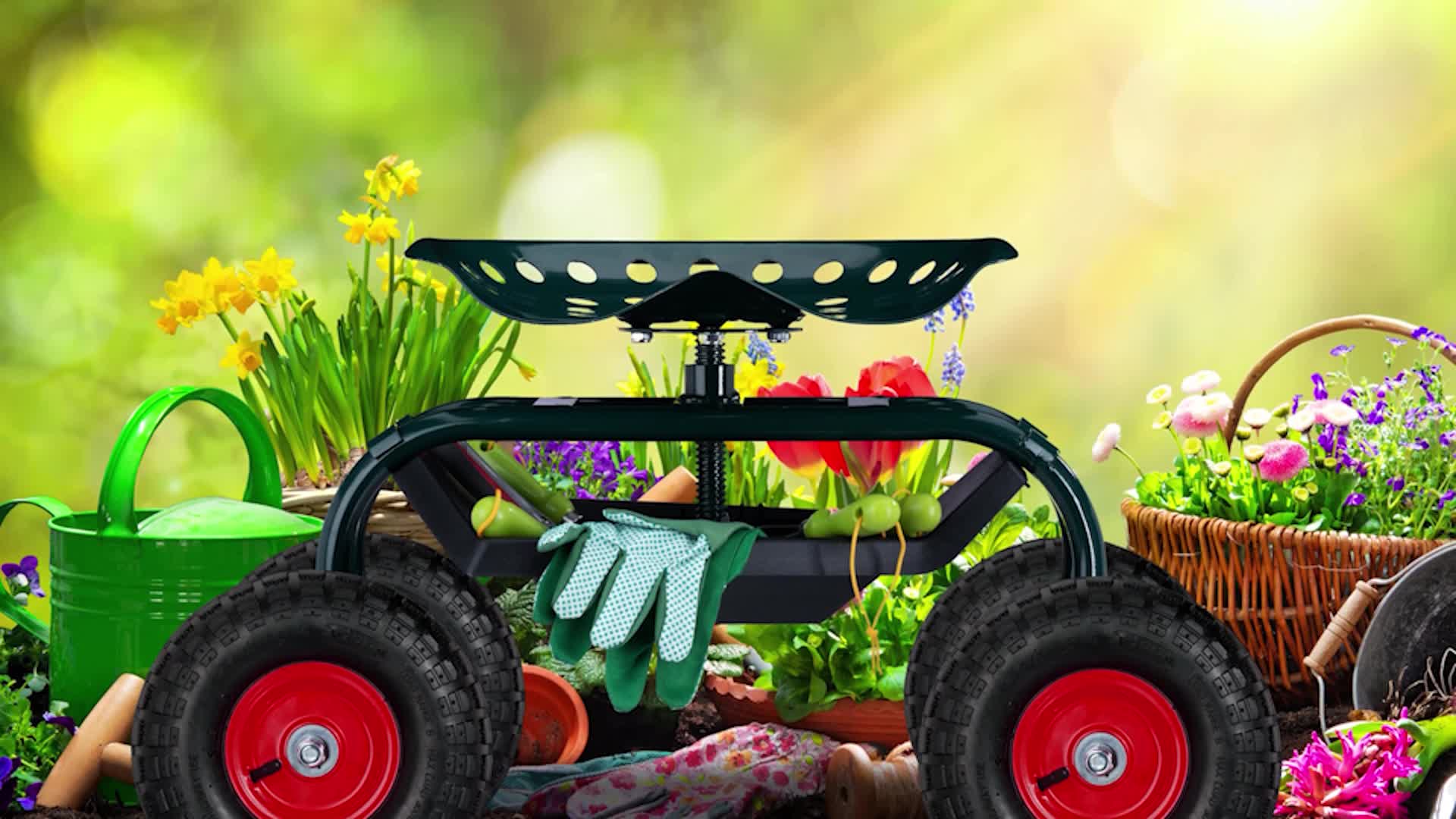 Relaxdays Sackkarrenrad 4er Set, 4.10 3.50-4, luftbereift, Produktbild-Vorschau 7