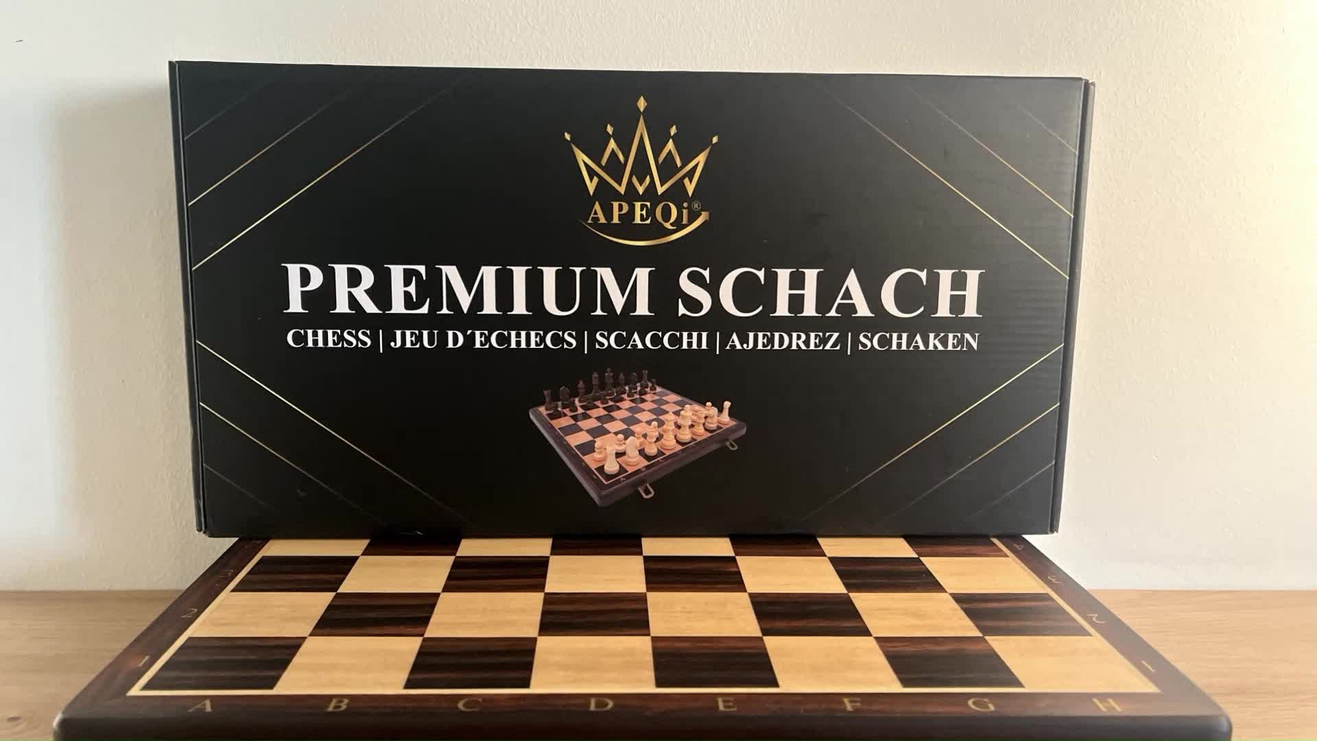 APEQi® LUXUS SCHACH - großes Schachspiel Holz HOCHWERTIG - Produktbild-Vorschau 7