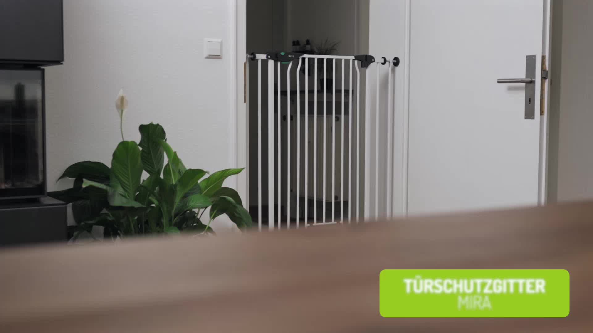 Türschutzgitter Extrahoch Mira 73-83 cm (Katzenklappe,Weiß) Produktbild-Vorschau 7