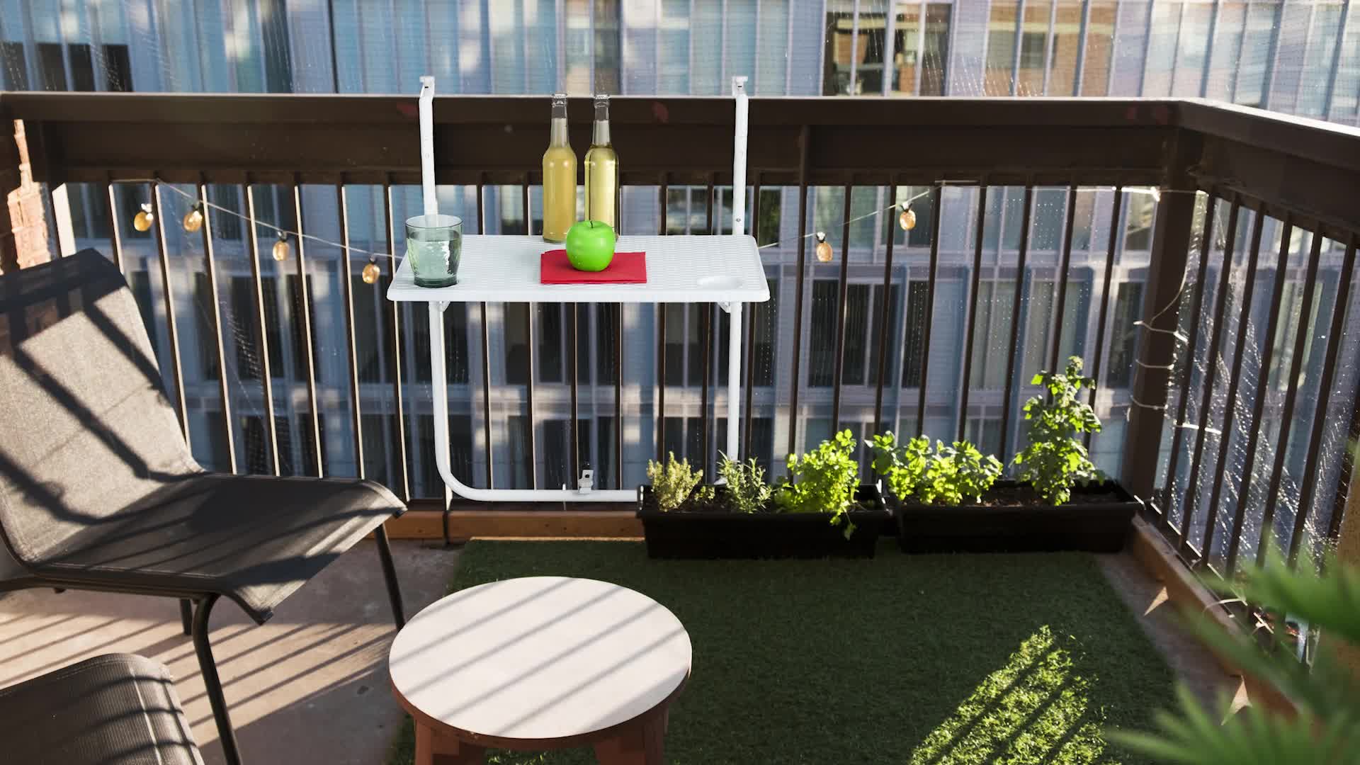 Relaxdays Balkon Hängetisch, klappbar, 3-Fach Produktbild-Vorschau 7