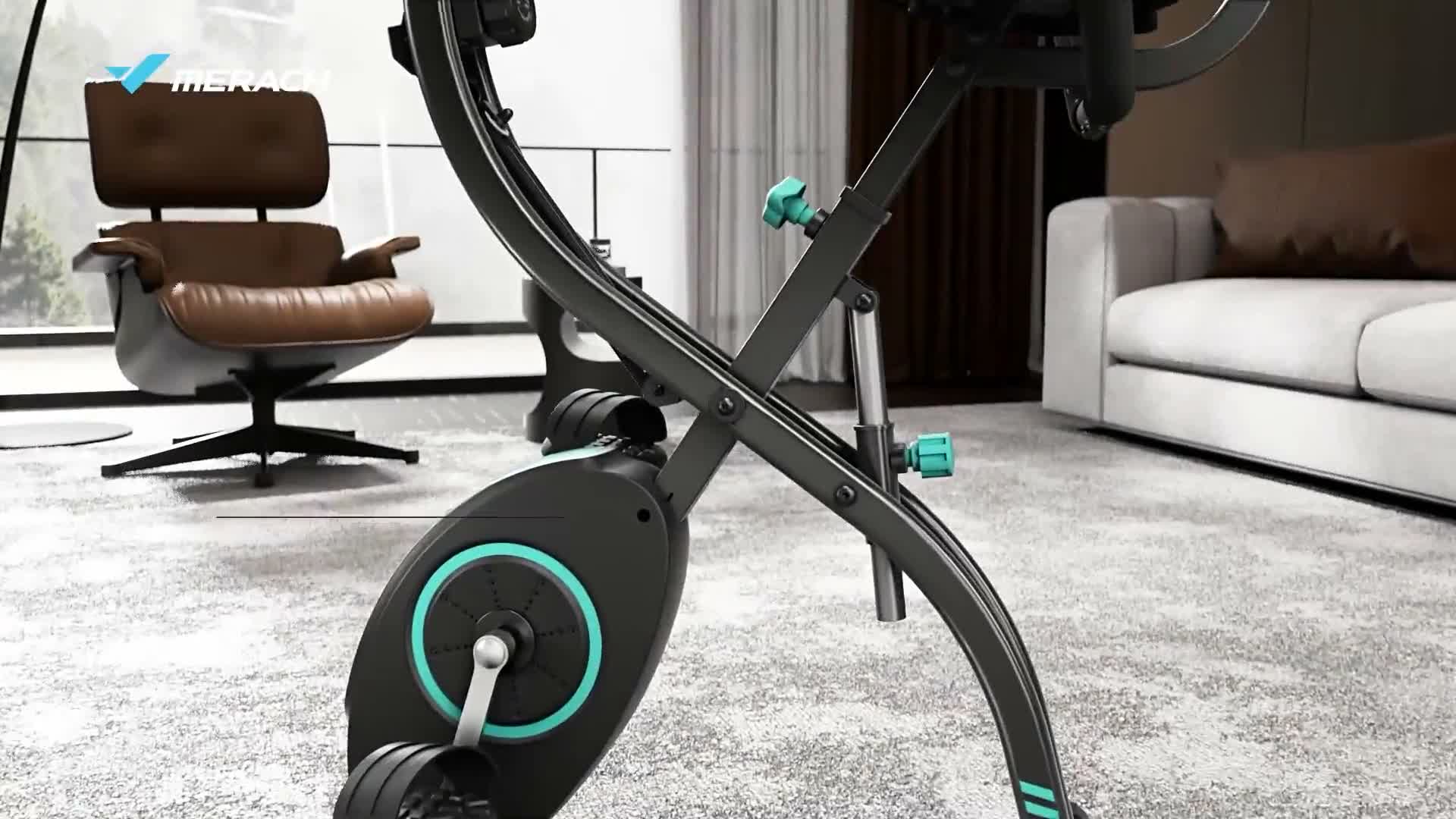 Vélo d’appartement 4 en 1 Pliable MERACH, 16 Niveaux de Voir les images du produit 7