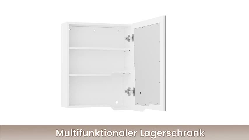 KIMENICH LED-Spiegelschrank 51 x 61 x 16,5 cm, 1-türig mit Produktbild-Vorschau 7