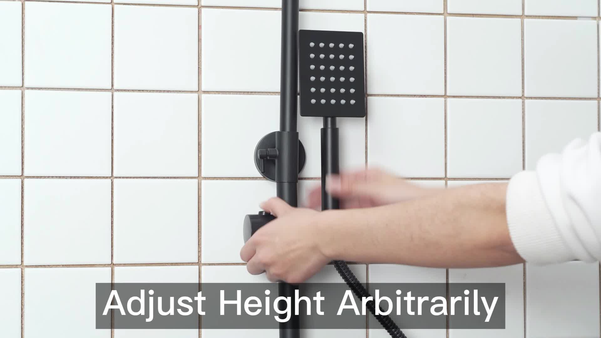 Sunnyme Edelstahl Duschsystem Regendusche Duschset Produktbild-Vorschau 7