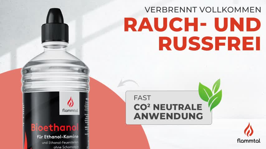 Flammtal – Bioethanol für Tischkamin [6x1 Liter] – Produktbild-Vorschau 7
