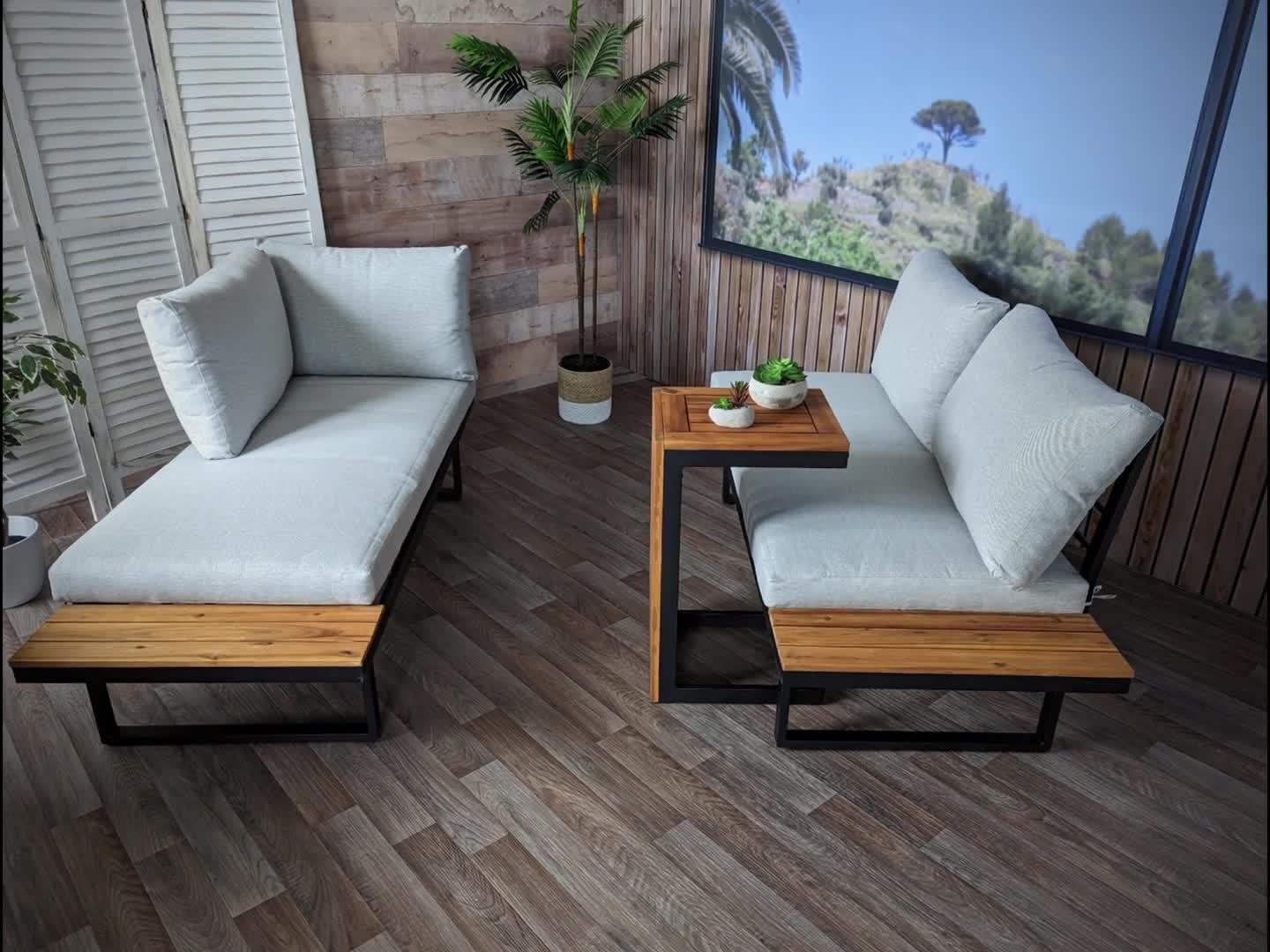 Garten Garnitur MCW-L27, Garnitur Sitzgruppe Lounge-Set Produktbild-Vorschau 7