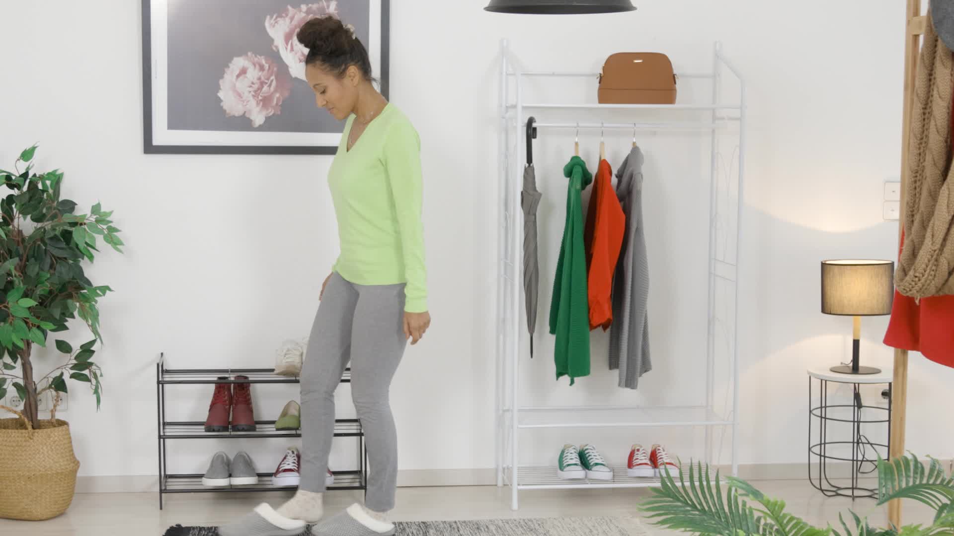 relaxdays Metall Schuhregal mit 3 Ablagen Produktbild-Vorschau 7
