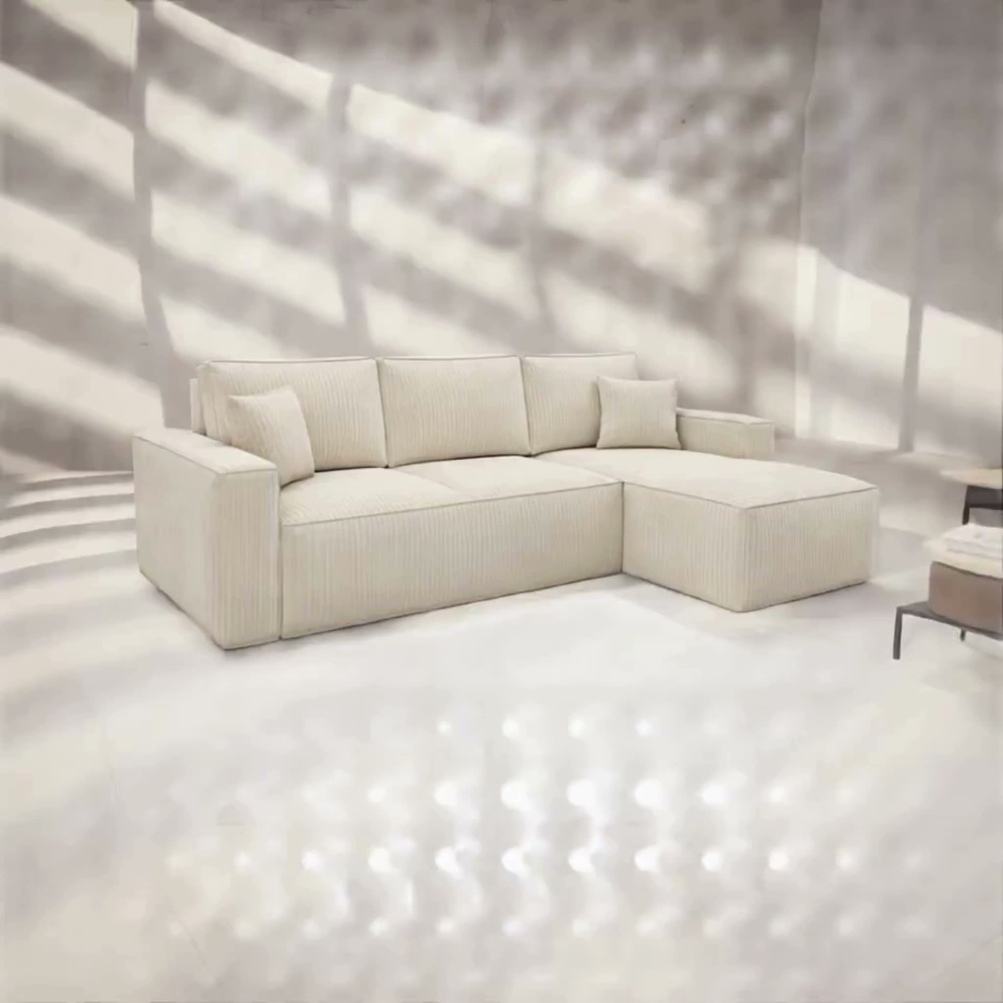 Ecksofa L Sonic für 3 Personen mit Schlaffunktion POSO 105 Produktbild-Vorschau 7