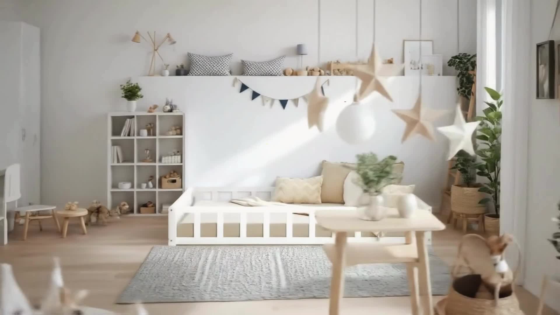 Homestyle4u Kinderbett Weiß mit Rausfallschutz 90x200 cm Produktbild-Vorschau 6