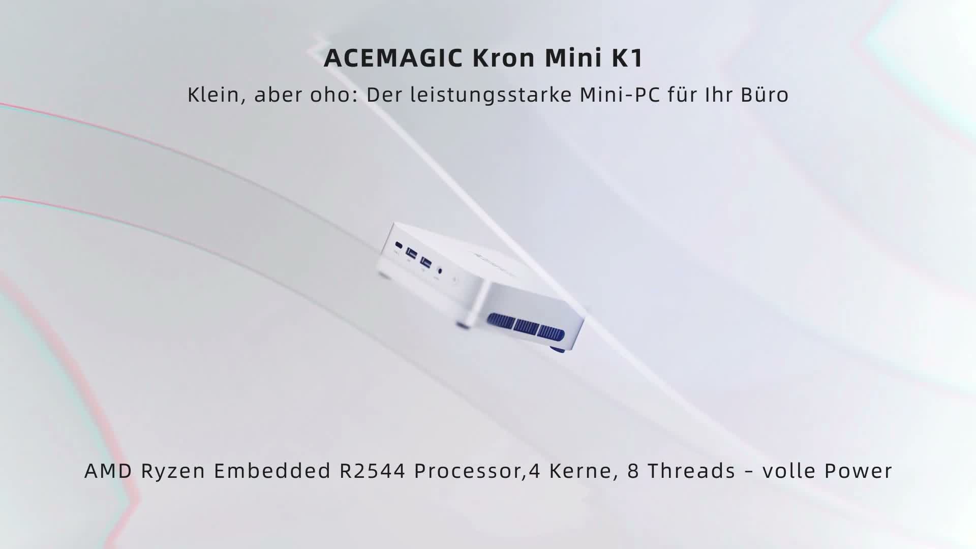 ACEMAGIC K1 Mini PC,AMD Ryzen R2544(Übertrifft 3500U),8GB Produktbild-Vorschau 7