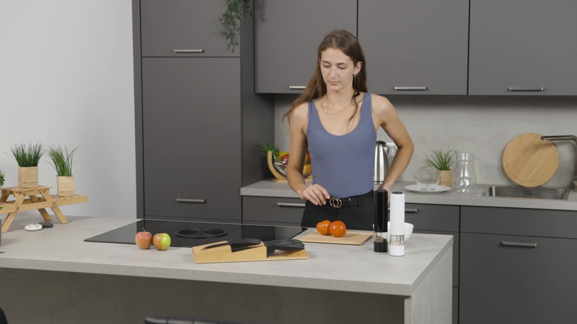 Relaxdays Messerhalter Schublade, für 9 Messer, Bambus Produktbild-Vorschau 7