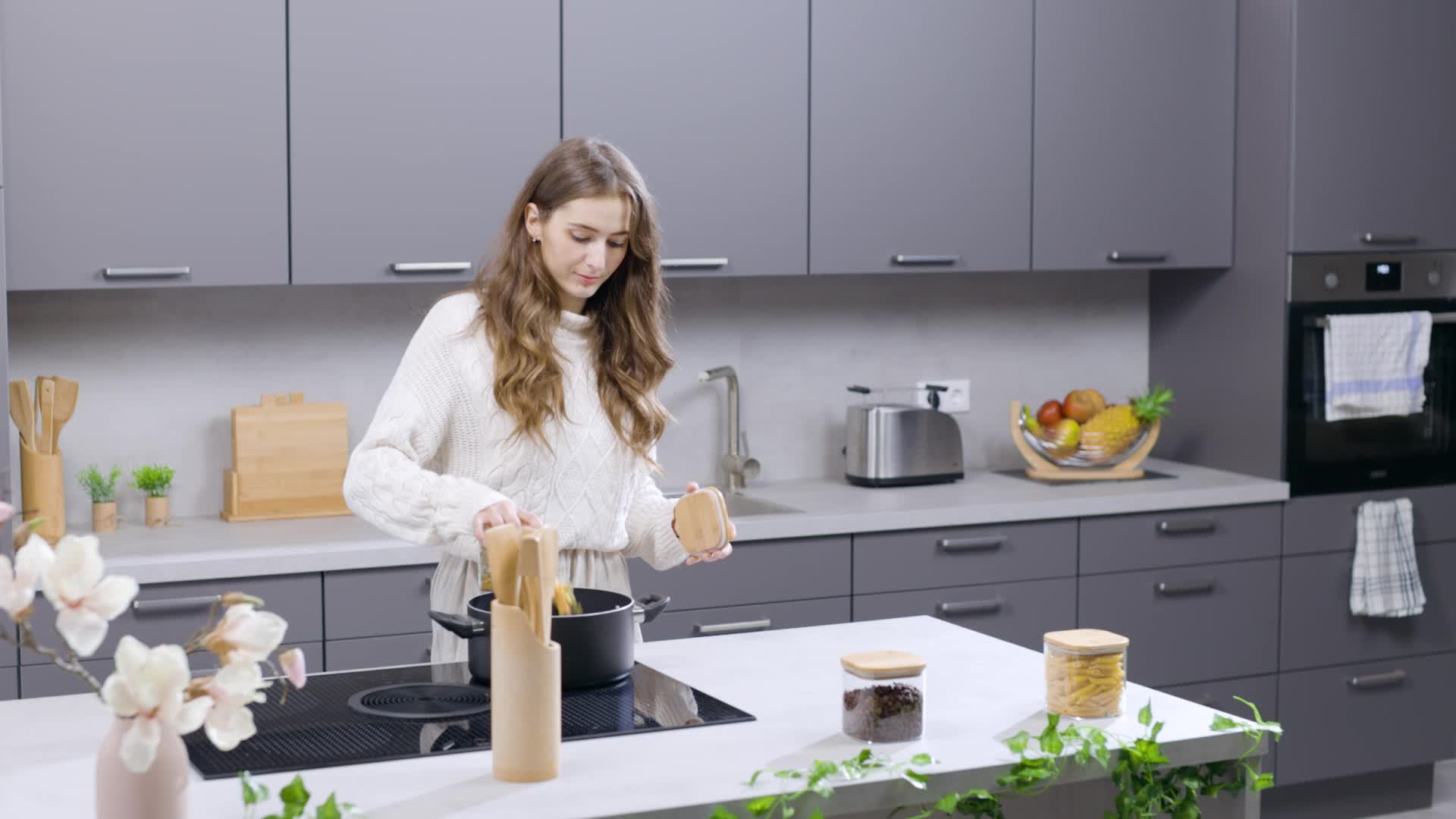 relaxdays 6-tlg Küchenhelfer Set Bambus Produktbild-Vorschau 7