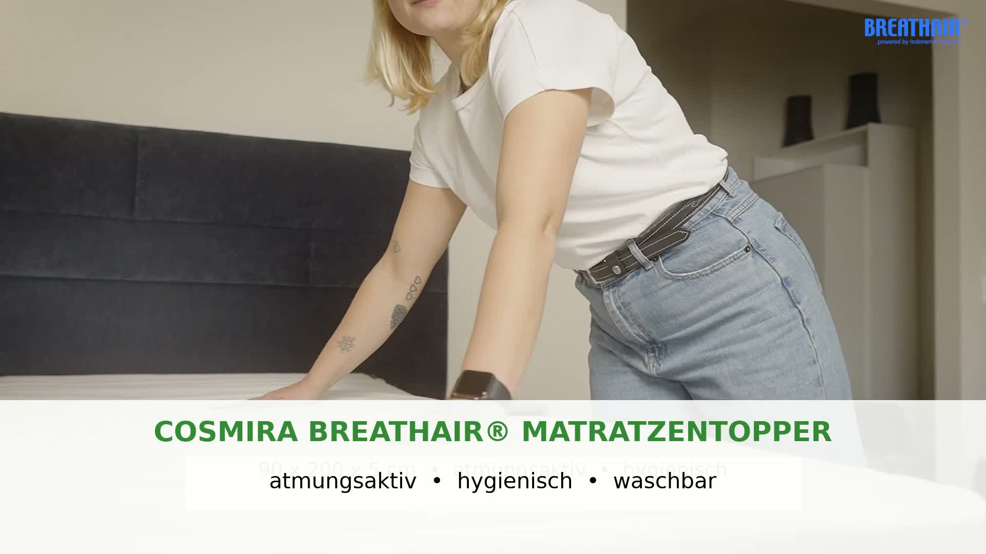 COSMIRA Breathair® Matratzentopper 200x200 cm – 5 cm – Produktbild-Vorschau 7