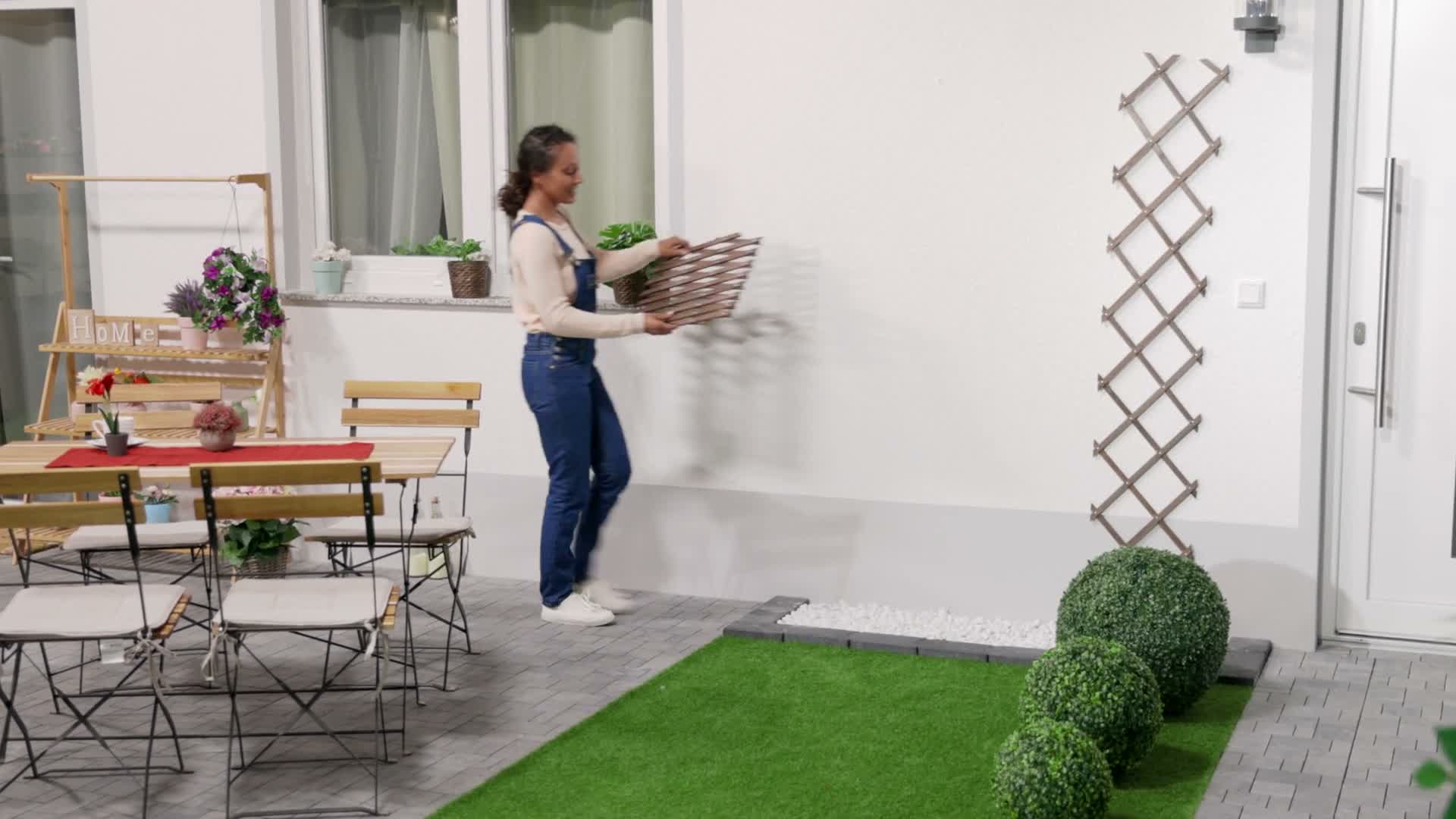 Relaxdays Rankgitter, ausziehbar, 3er Set, Rankhilfe für Produktbild-Vorschau 7