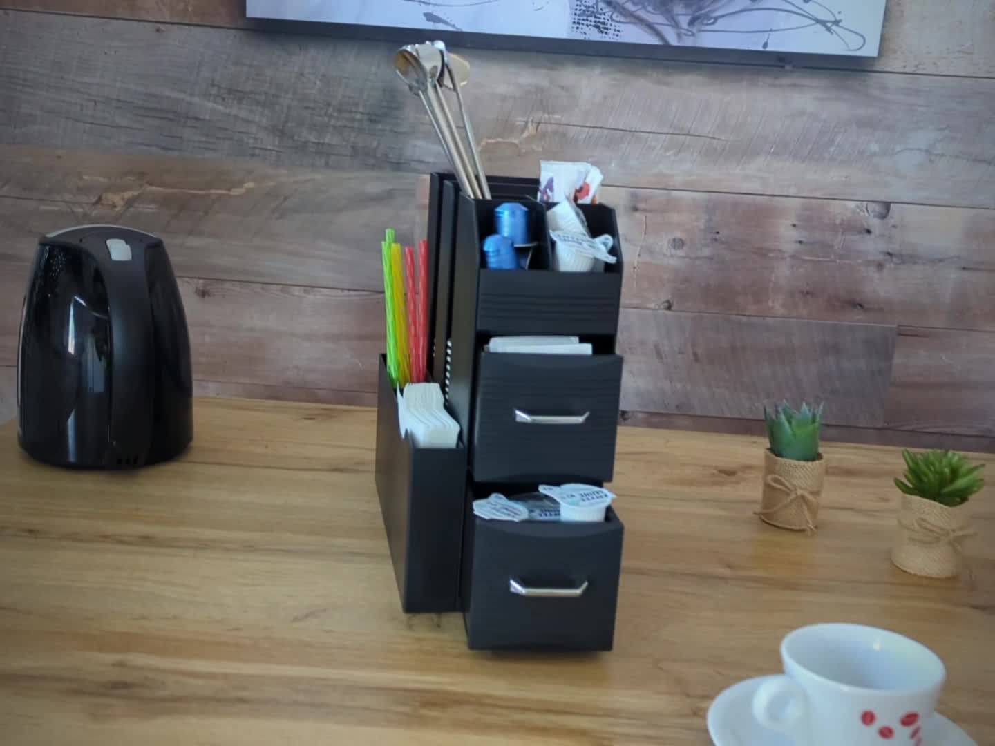 Kaffeestation für Zubehör HWC-L97, Tee Kaffee Organizer Produktbild-Vorschau 7
