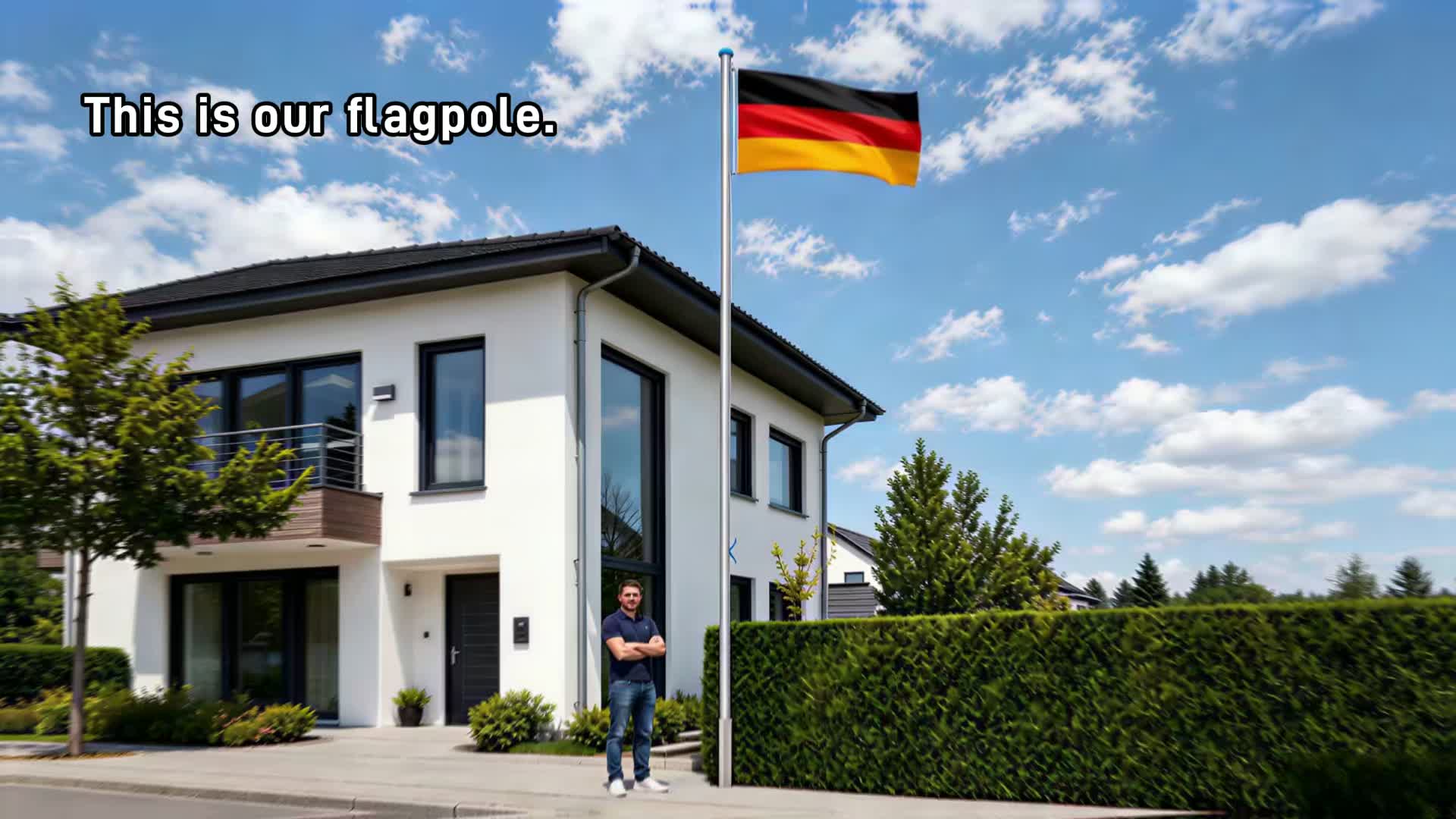 ACXIN Teleskop Fahnenmast Aluminium 6,5m Seilzug Bodenhülse Produktbild-Vorschau 7