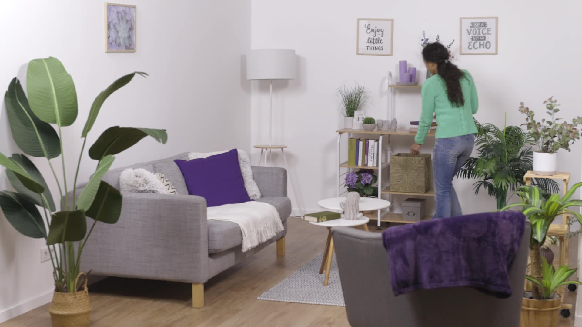 Relaxdays Aufbewahrungskorb Seegras, Regalkorb, Produktbild-Vorschau 7