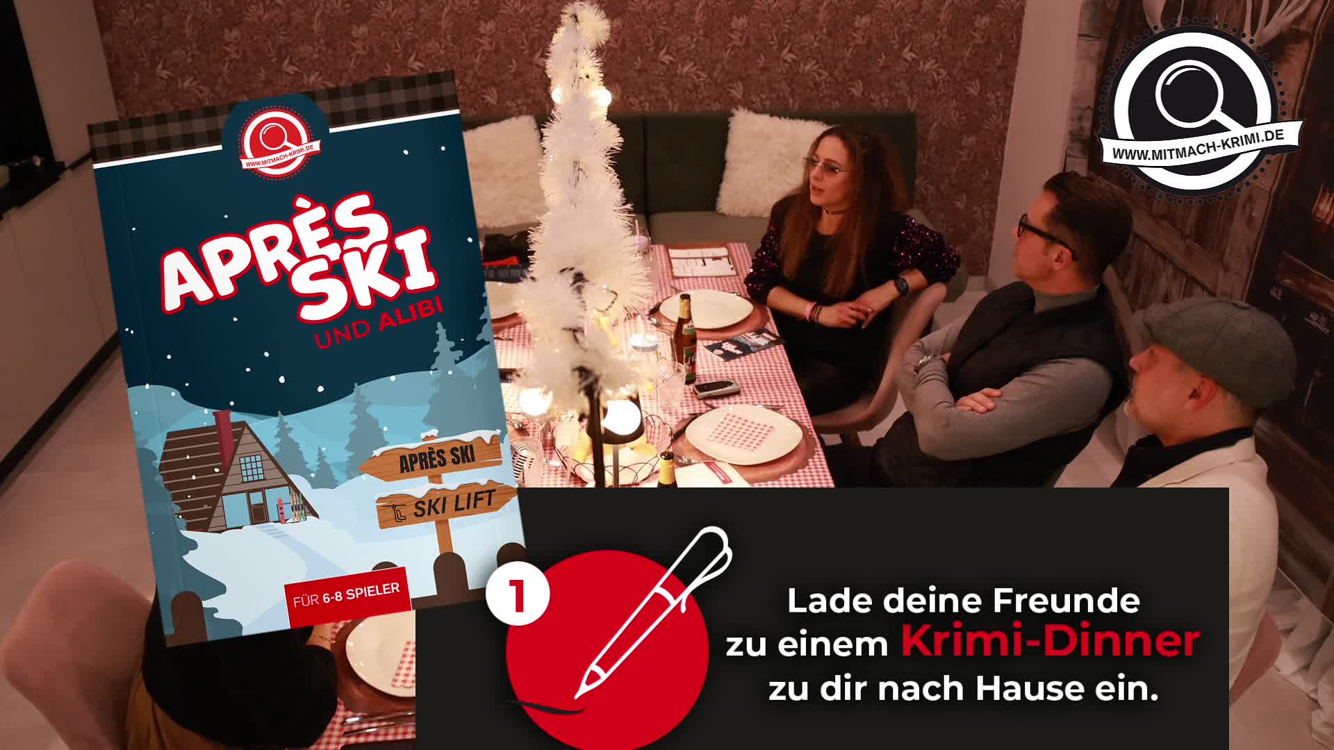 Aprés-Ski und Alibi - Krimi-Dinner für 6-8 Spieler Produktbild-Vorschau 7
