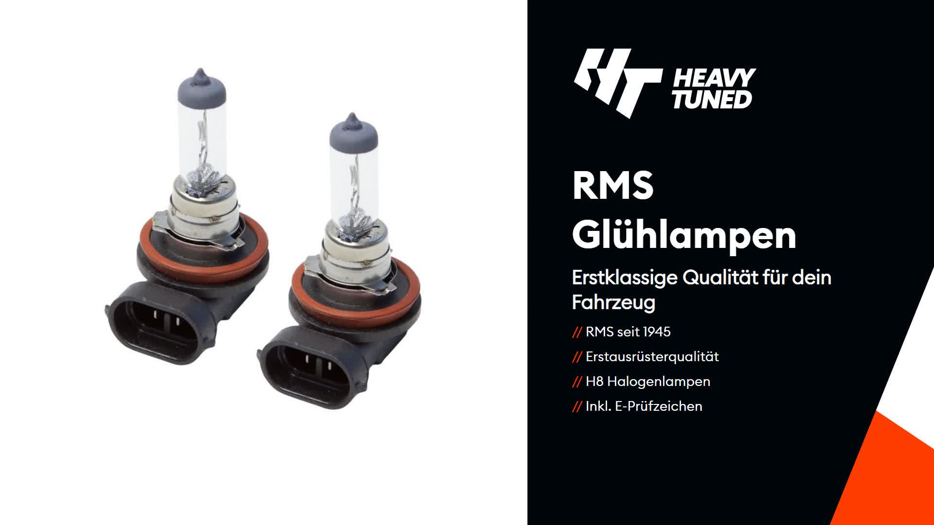 Glühlampe / Birne Set H8 White RMS 12V 35W mit Zulassung, 2 Produktbild-Vorschau 6