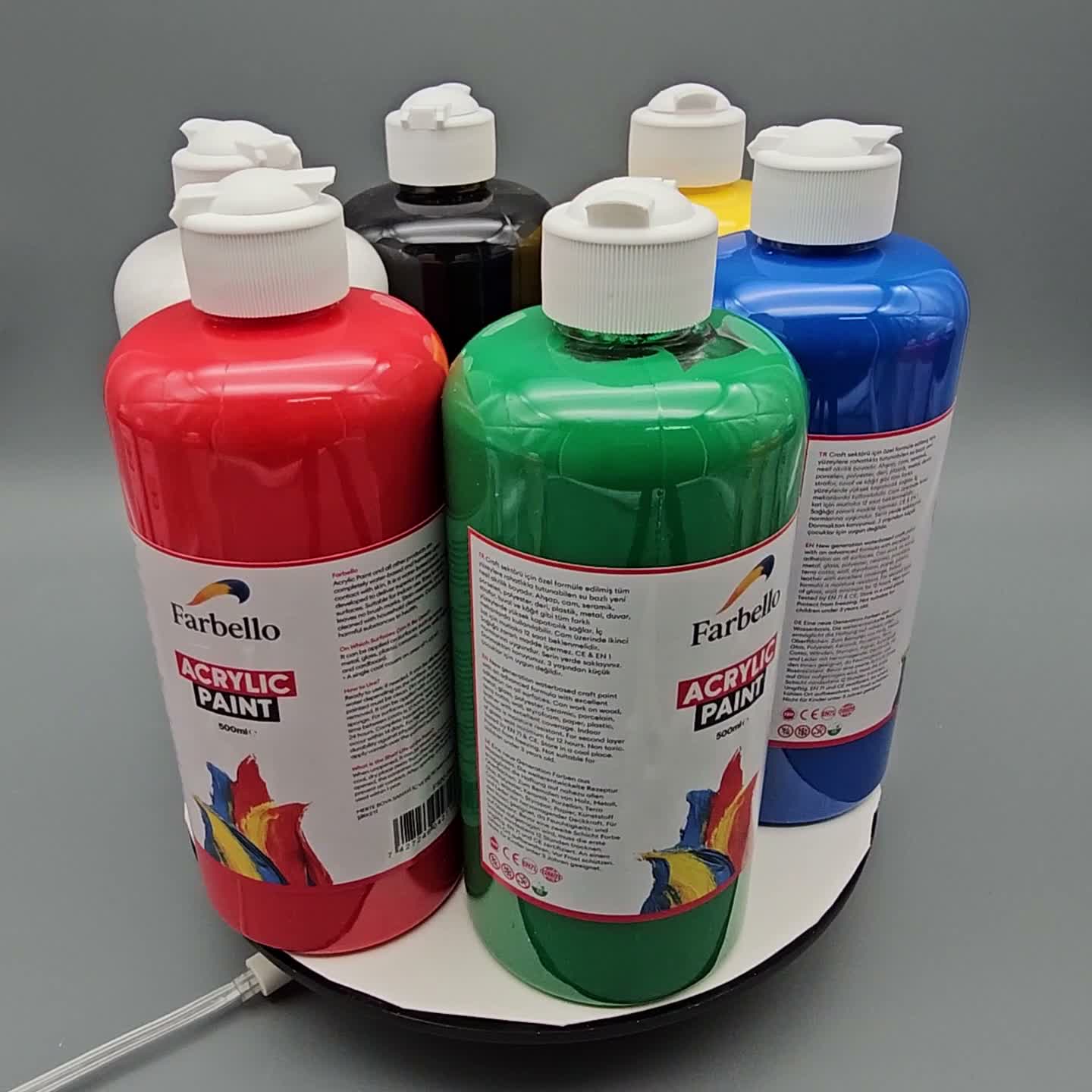 Farbello Acrylfarben Set 6x500 ml – hochpigmentierte Produktbild-Vorschau 7