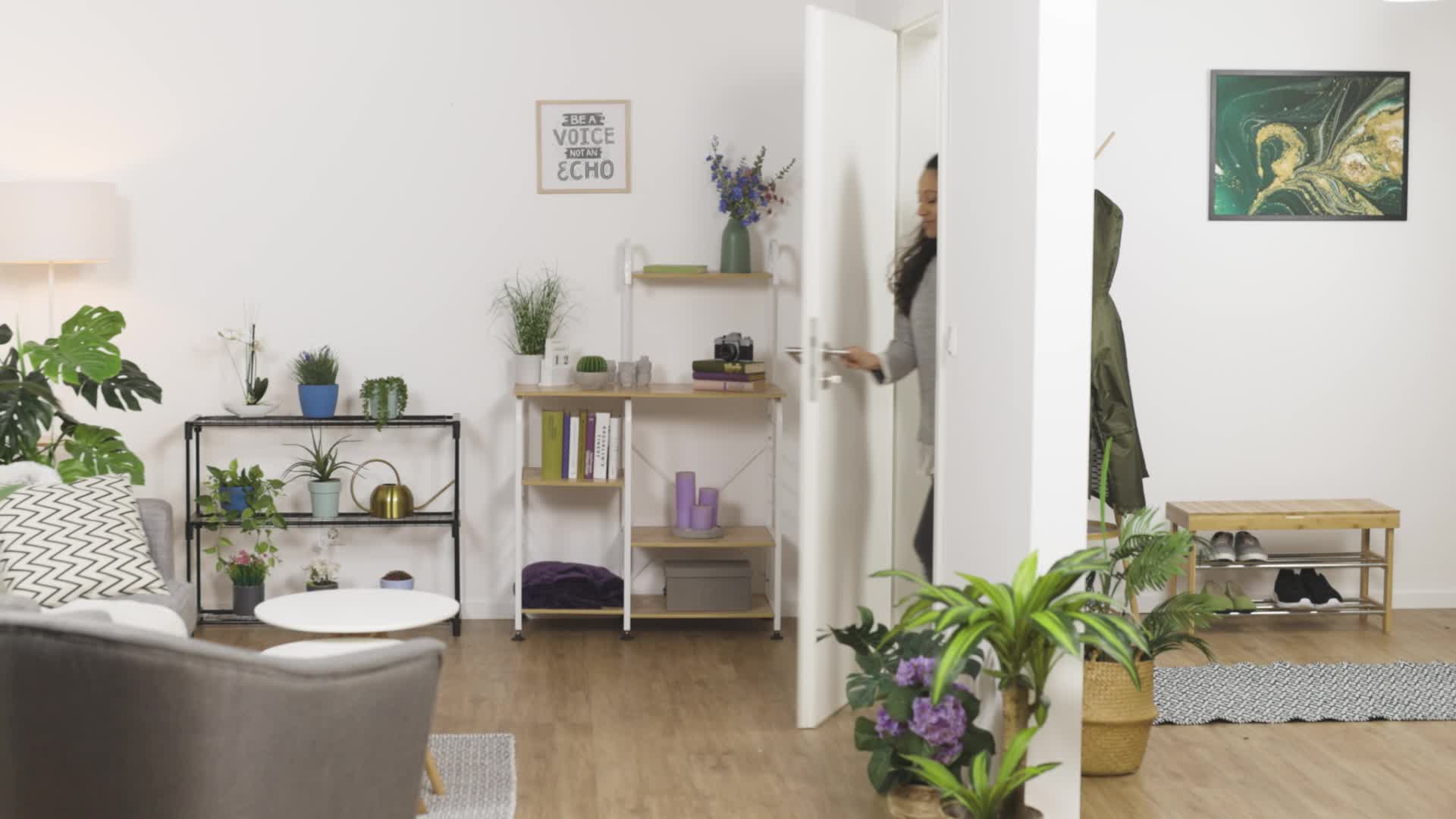 Relaxdays Pflanzenregal, 3 Ablagen, für Blumen- & Produktbild-Vorschau 7