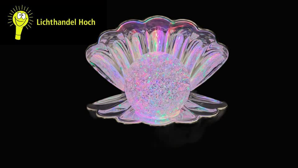 Tischleuchte USB Glitzer RGB Tischleuchte Shelly LED Chrom Produktbild-Vorschau 7