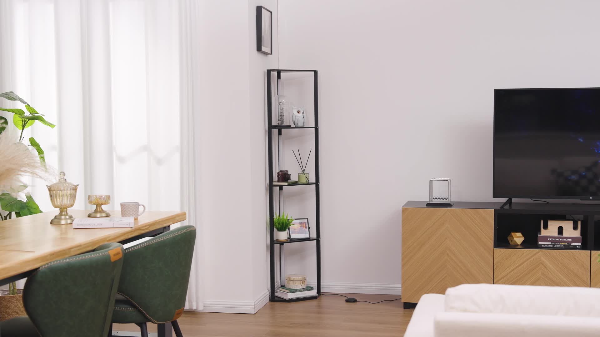 EDISHINE Stehlampe Dimmbar Wohnzimmer Schwarz, Standleuchte Produktbild-Vorschau 7