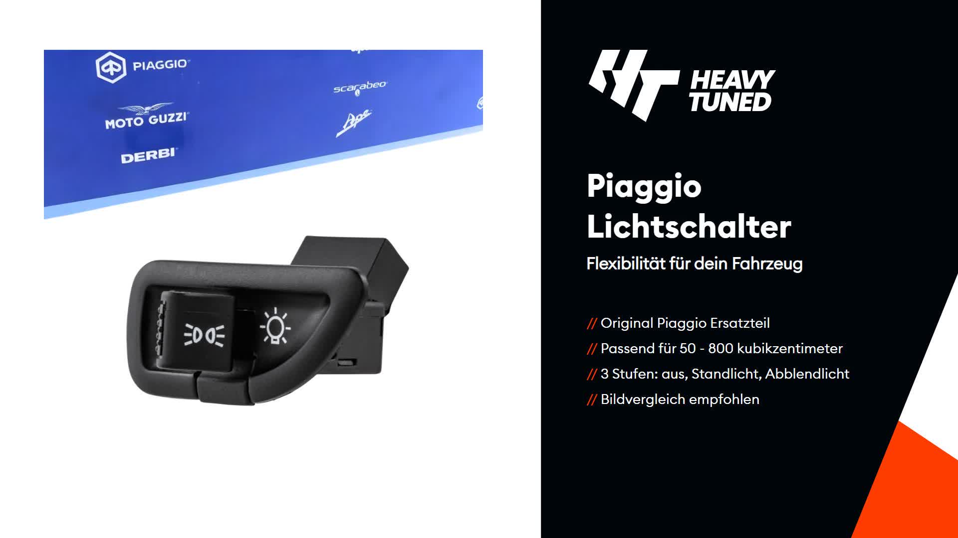 Vespa Lichtschalter für Piaggio - Gilera / Schalter Produktbild-Vorschau 4
