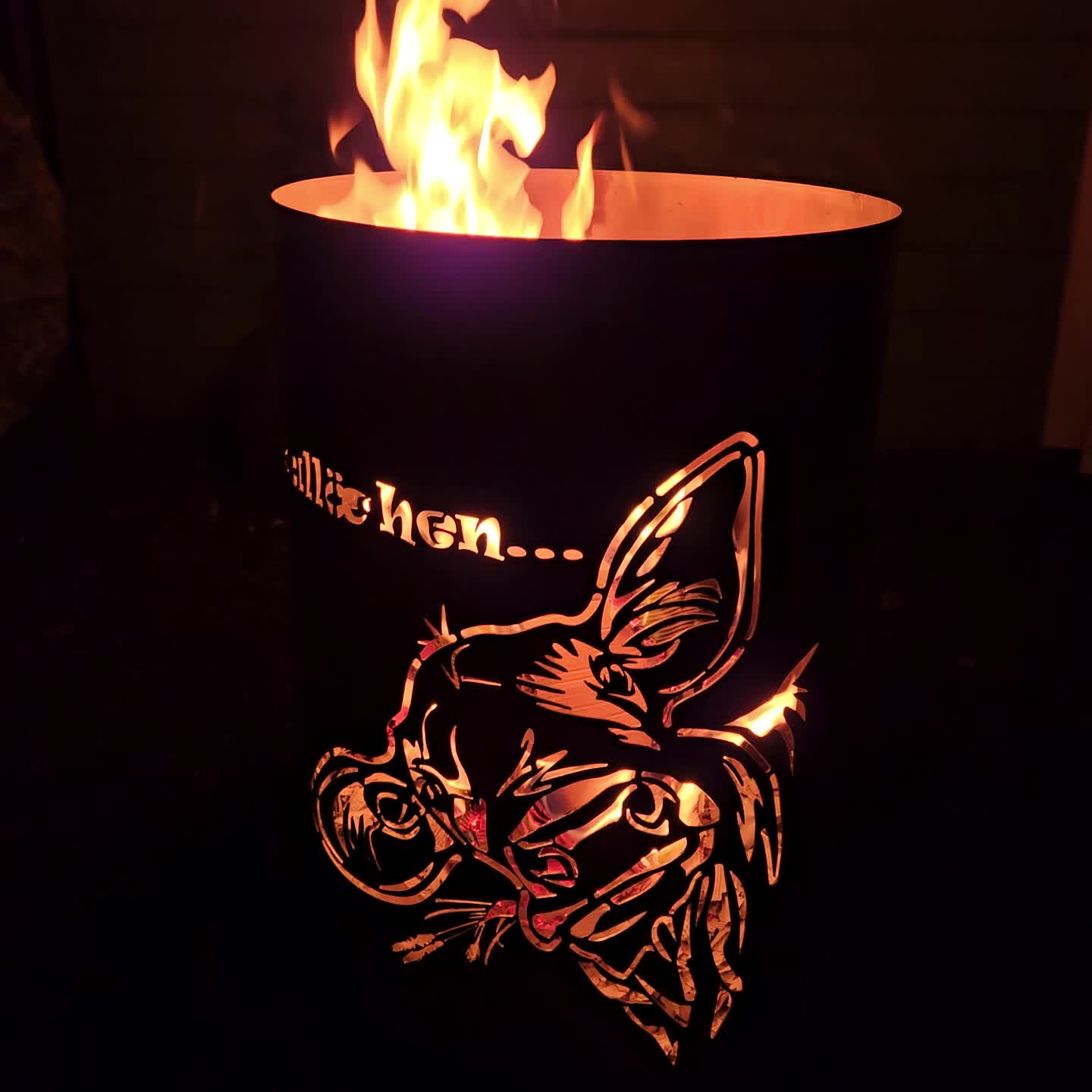 Feuertonne / Feuerkorb mit Motiv Kuh-Hallöchen Produktbild-Vorschau 7