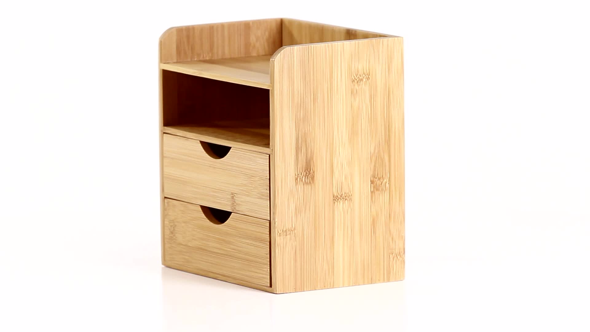 Relaxdays Schreibtisch-Organizer, 2 Ablagen, 2 Schubladen, Produktbild-Vorschau 5