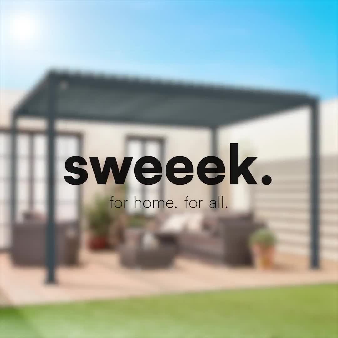 sweeek Pergola Triomphe 3x4m Anthrazit Aluminium Produktbild-Vorschau 7